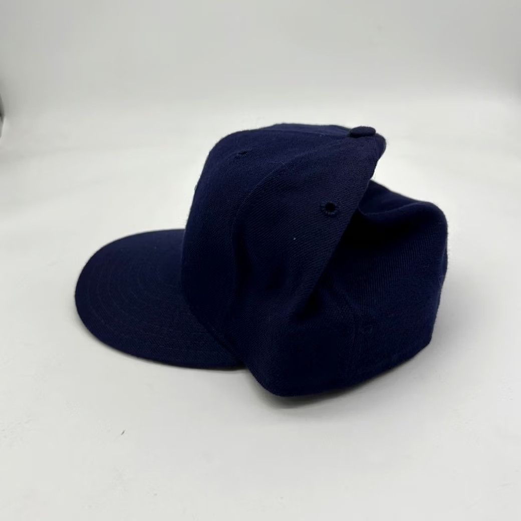 New Era Vintage New Era Milwaukee Brewers 59/50 Fitted Hat Cap 7 1/8 Wool Made USA Men Baseball Cap Blue Size ONE SIZE - 3 Thumbnail