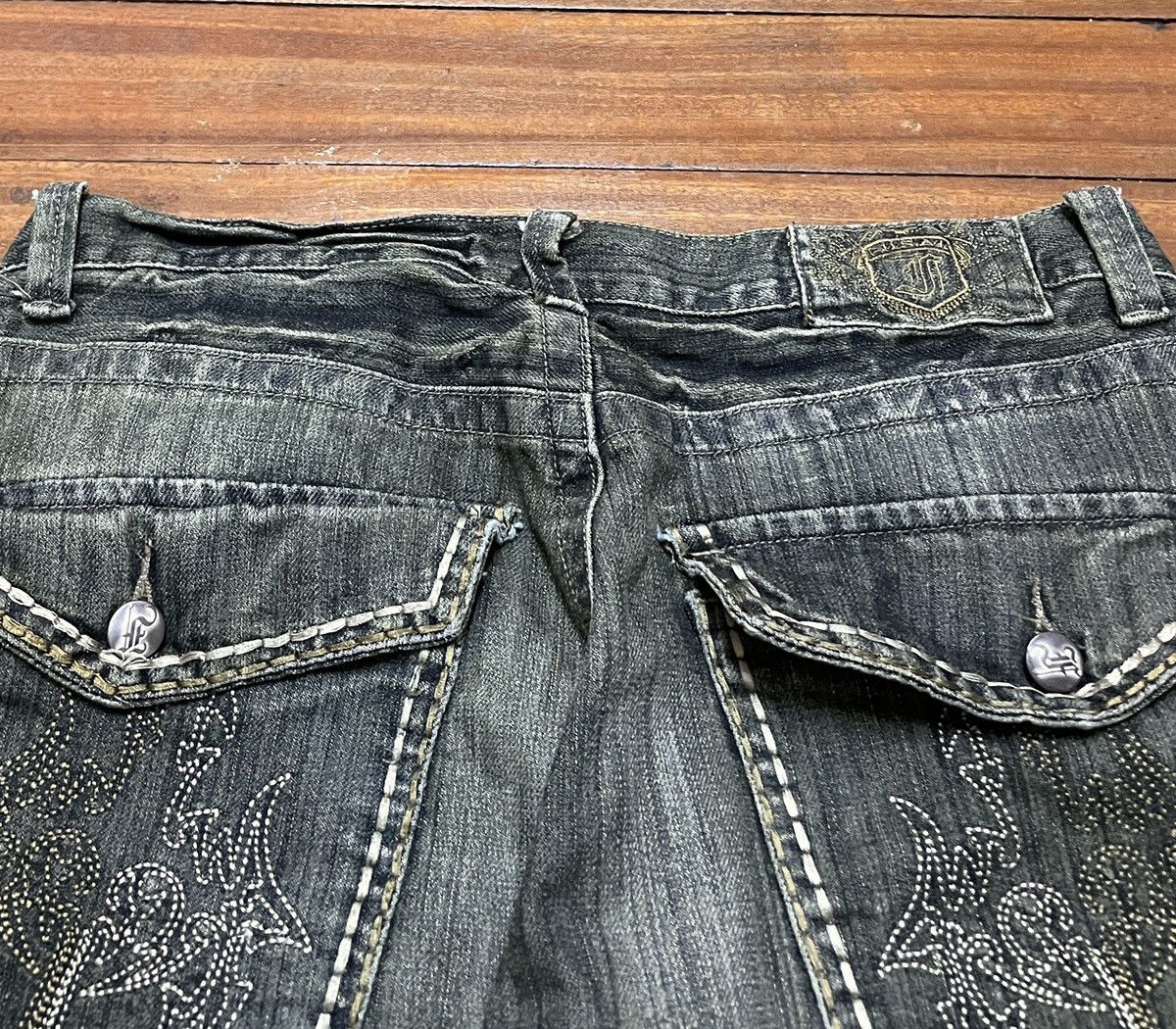 FUSAI Very Rare Vintage Japanese Brand Fusai Flash Jeans 2000s Size US 34 / EU 50 - 4 Thumbnail