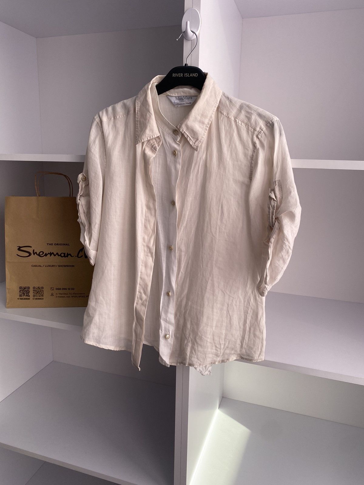 Designer × Max Mara × Vintage Vintage Max Mara Women’s Designer Blouse Size M / US 6-8 / IT 42-44 - 5 Thumbnail