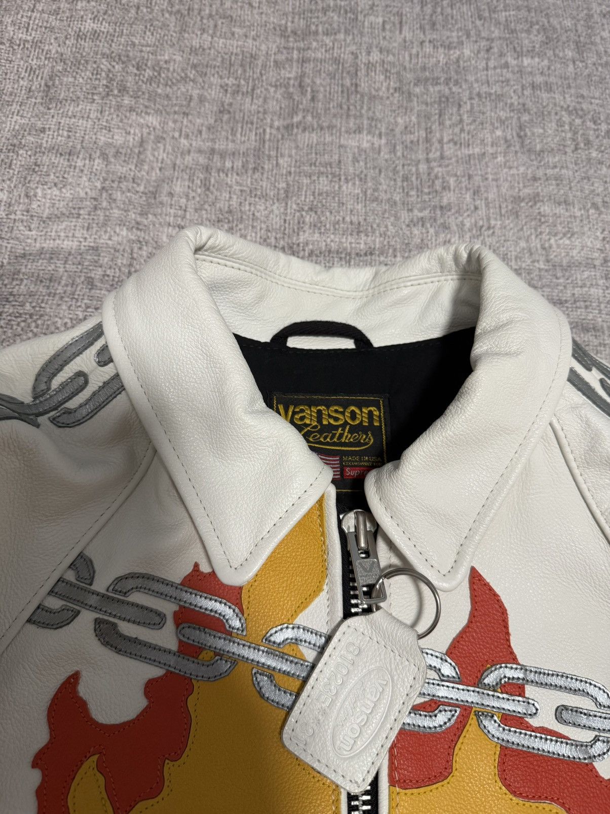 Supreme × Vanson Leathers Supreme vanson leathers ghost Rider Jacket Size US L / EU 52-54 / 3 - 4 Thumbnail