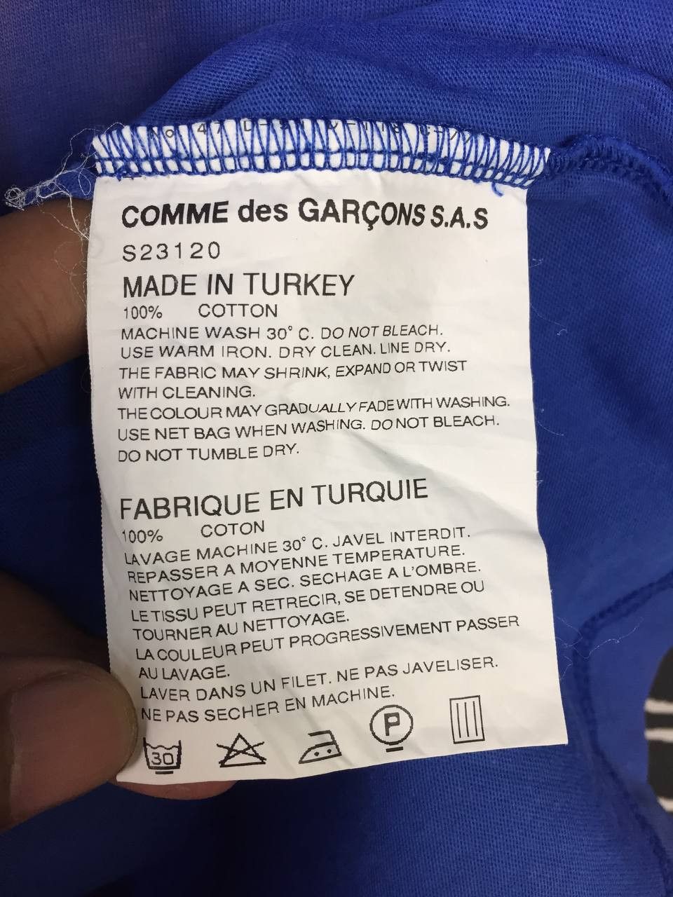 Comme des Garcons Comme Des Garcons Shirt Color Block Casual Tee Size US S / EU 44-46 / 1 - 9 Thumbnail