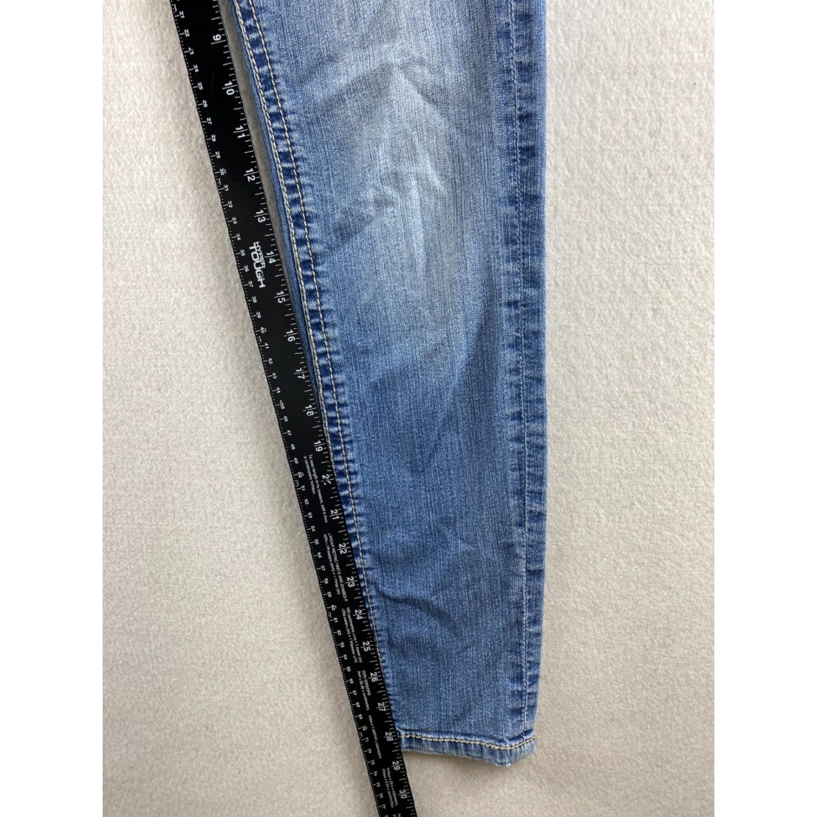 Vintage Seven7 Womens Jeans Jegging Distressed Denim 28 Blue Embroidered 5-Pocket Stretch Denim Jeans Women Regular Size 28 Size 28" / US 6 / IT 42 - 5 Thumbnail
