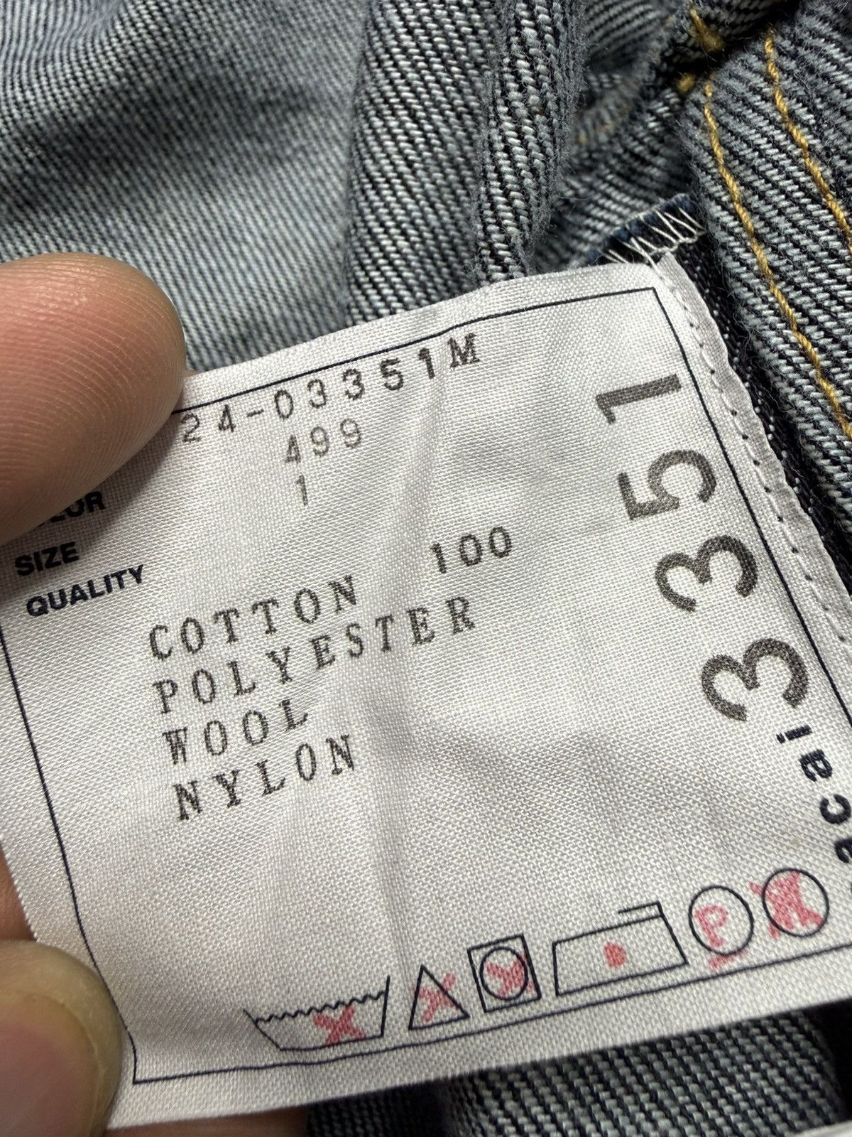 Sacai Twill-Trimmed Crinkled-Denim Jacket Size US S / EU 44-46 / 1 - 13 Thumbnail