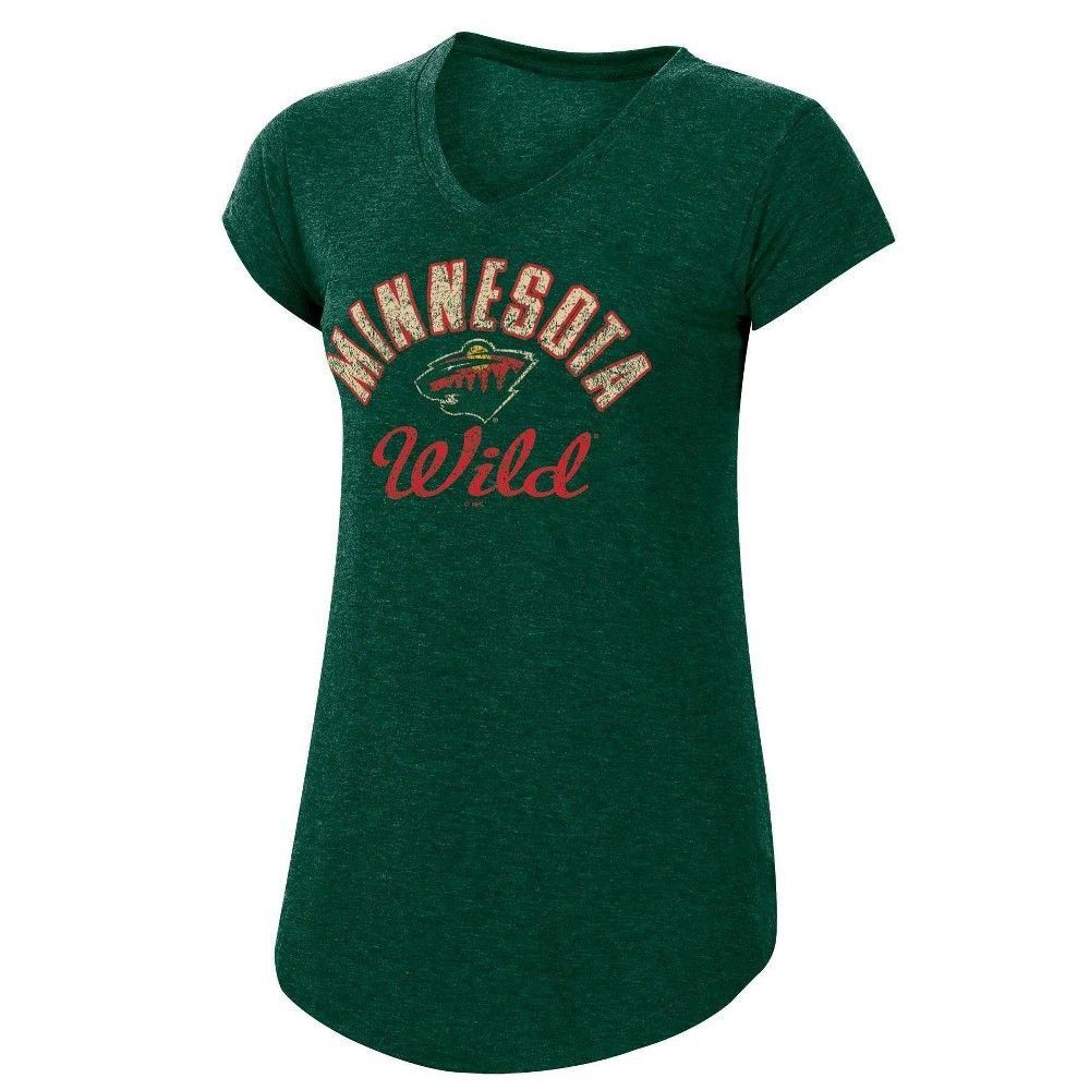 NHL NHL Minnesota Wild Women's Team Pride V-Neck T-Shirt - Small Size S / US 4 / IT 40 - 1 Preview