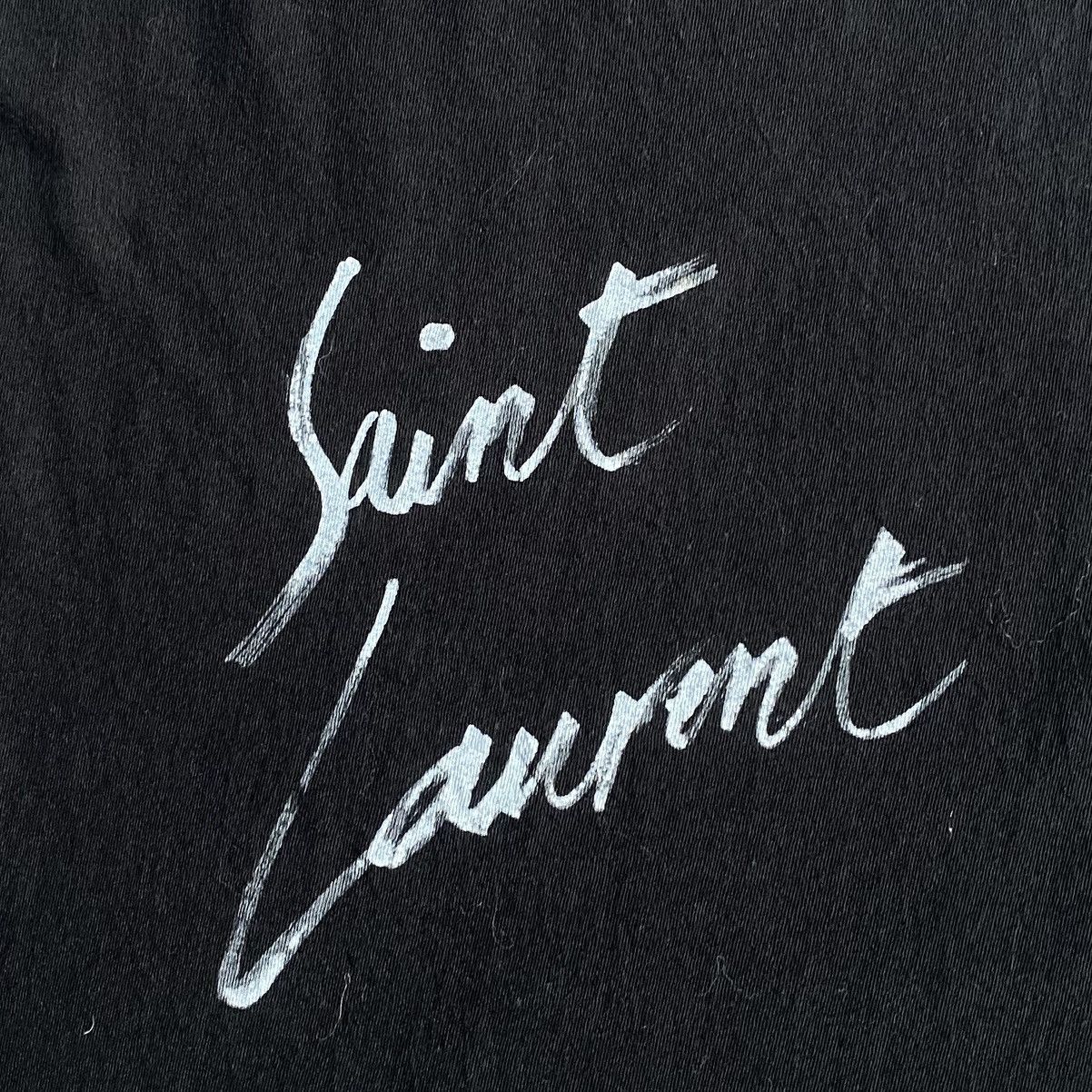 Saint Laurent Paris 2017 Black Script Logo Oversize T Shirt Size US M / EU 48-50 / 2 - 3 Thumbnail
