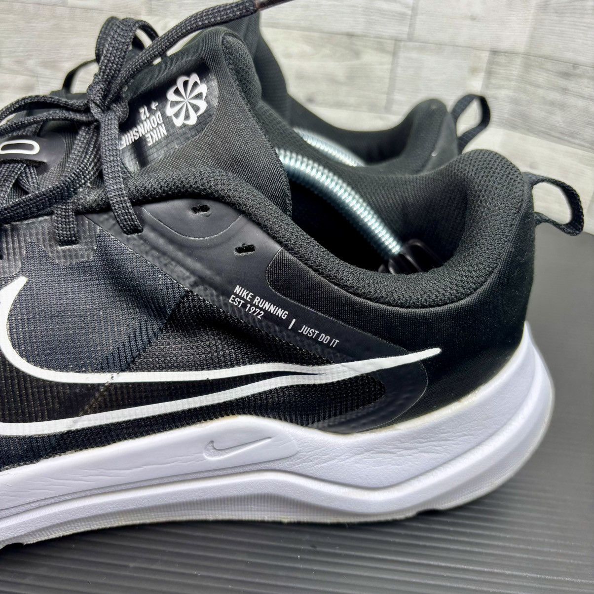 Nike Nike Downshifter Sz 13Black/White/Dark Smoke Grey Men's 12 Size US 13 / EU 46 - 14 Thumbnail