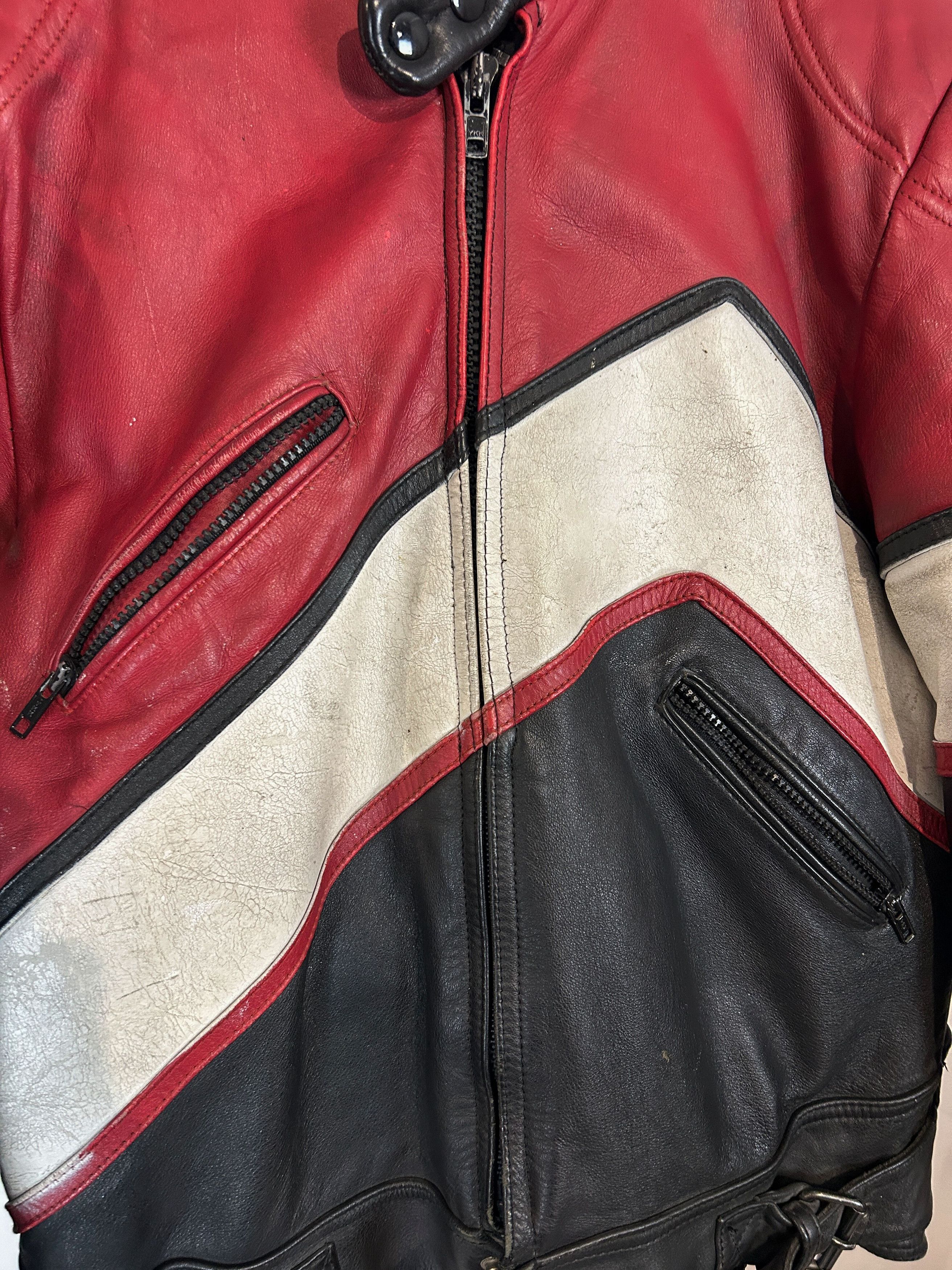 Yohji Yamamoto VTG Leather Motorcycle Racing Jacket Distressed Biker Moto Size US S / EU 44-46 / 1 - 11 Thumbnail
