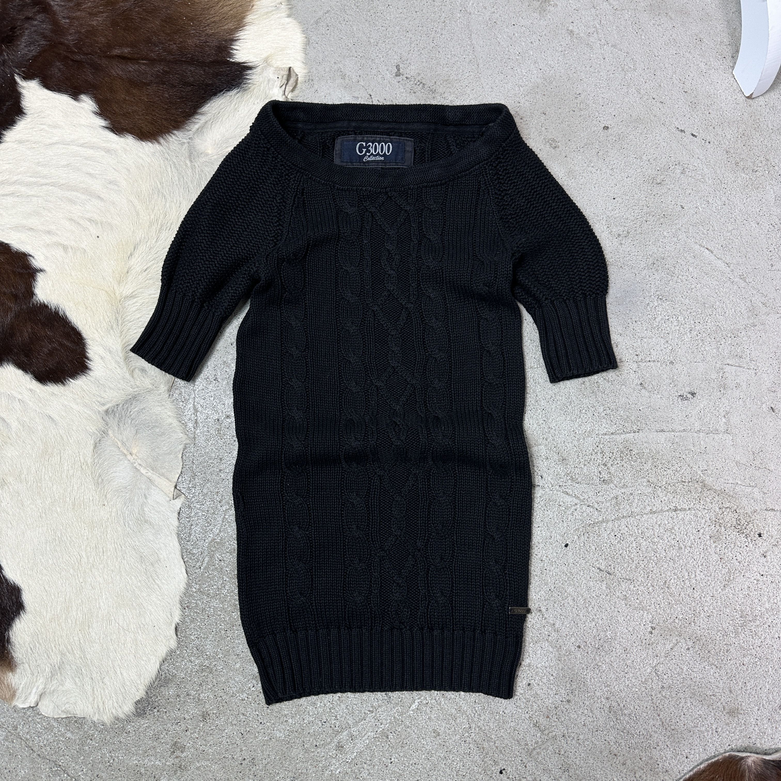 Vintage Vintage Grunge Knitted Fitted Short Sleeve Sweater Y2K Size XS / US 0-2 / IT 36-38 - 2 Thumbnail