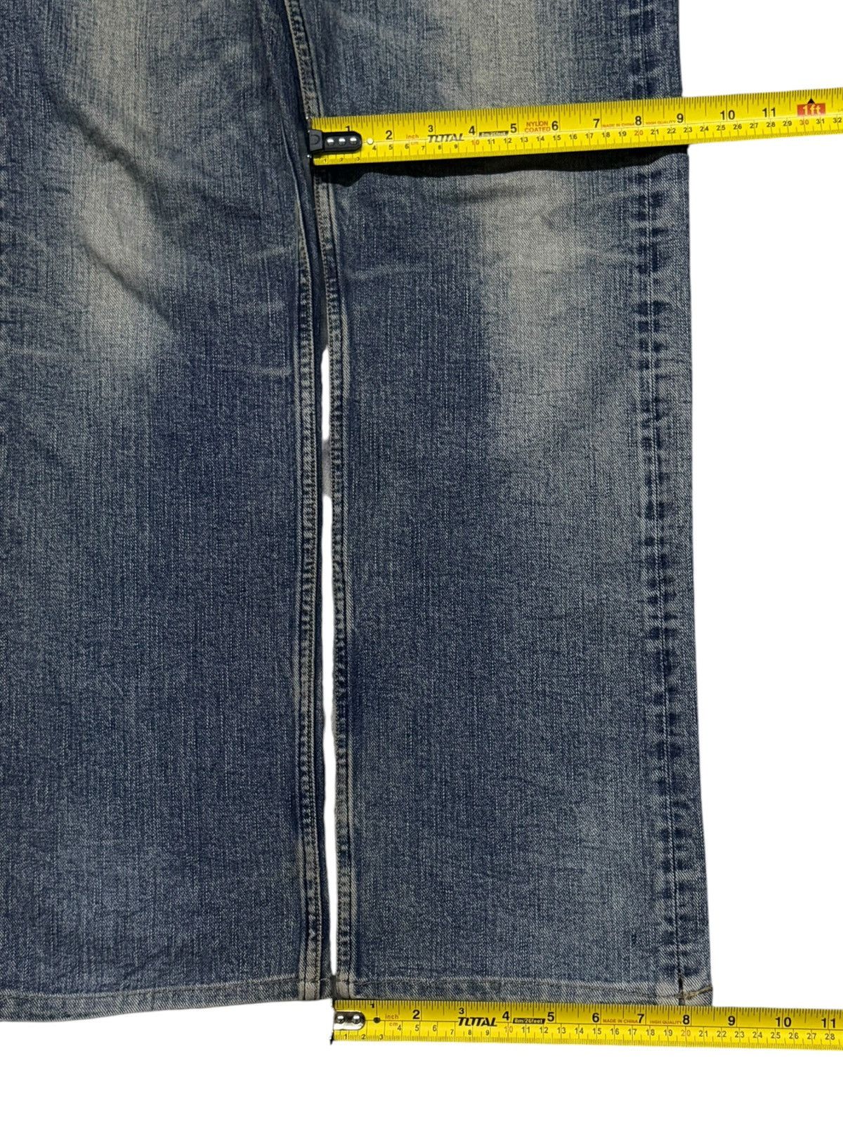 Japanese Brand Vintage Absolut Jeans | Vintage Faded Wash Straight Fit | 30 Size US 30 / EU 46 - 16 Thumbnail
