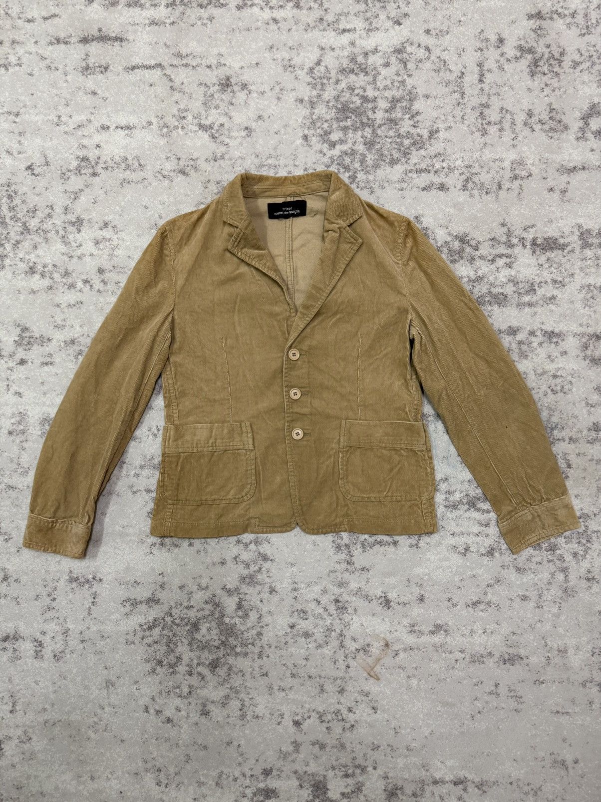 Tricot Comme des Garcons AD2005 tricot COMMES DES GARCONS CODUROY COAT JACKET Size S / US 4 / IT 40 - 3 Thumbnail