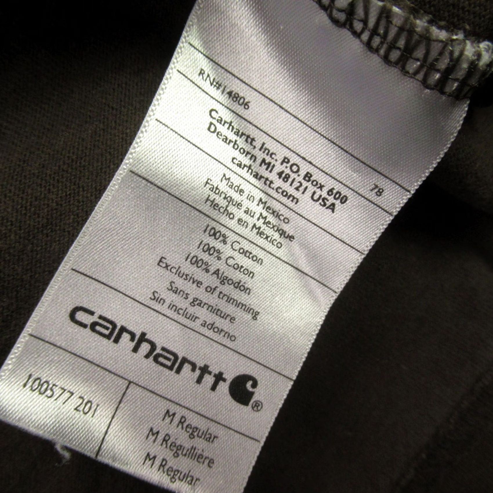 Carhartt Carhartt Shirt Mens Medium Long Sleeve Crew Neck Outdoors Original Fit Brown Size US M / EU 48-50 / 2 - 5 Thumbnail