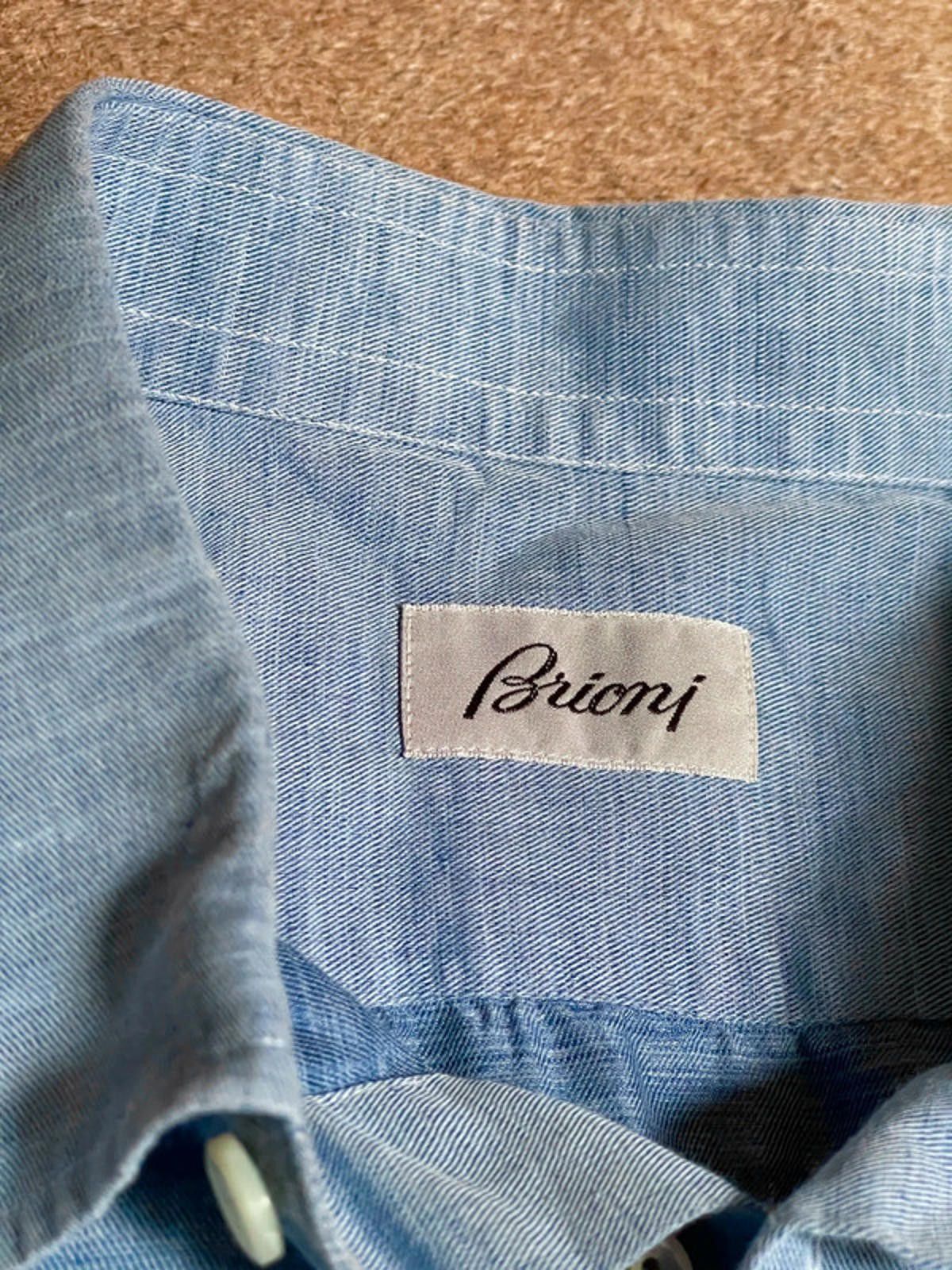 Brioni Brioni linen shirt Size US M / EU 48-50 / 2 - 2 Thumbnail