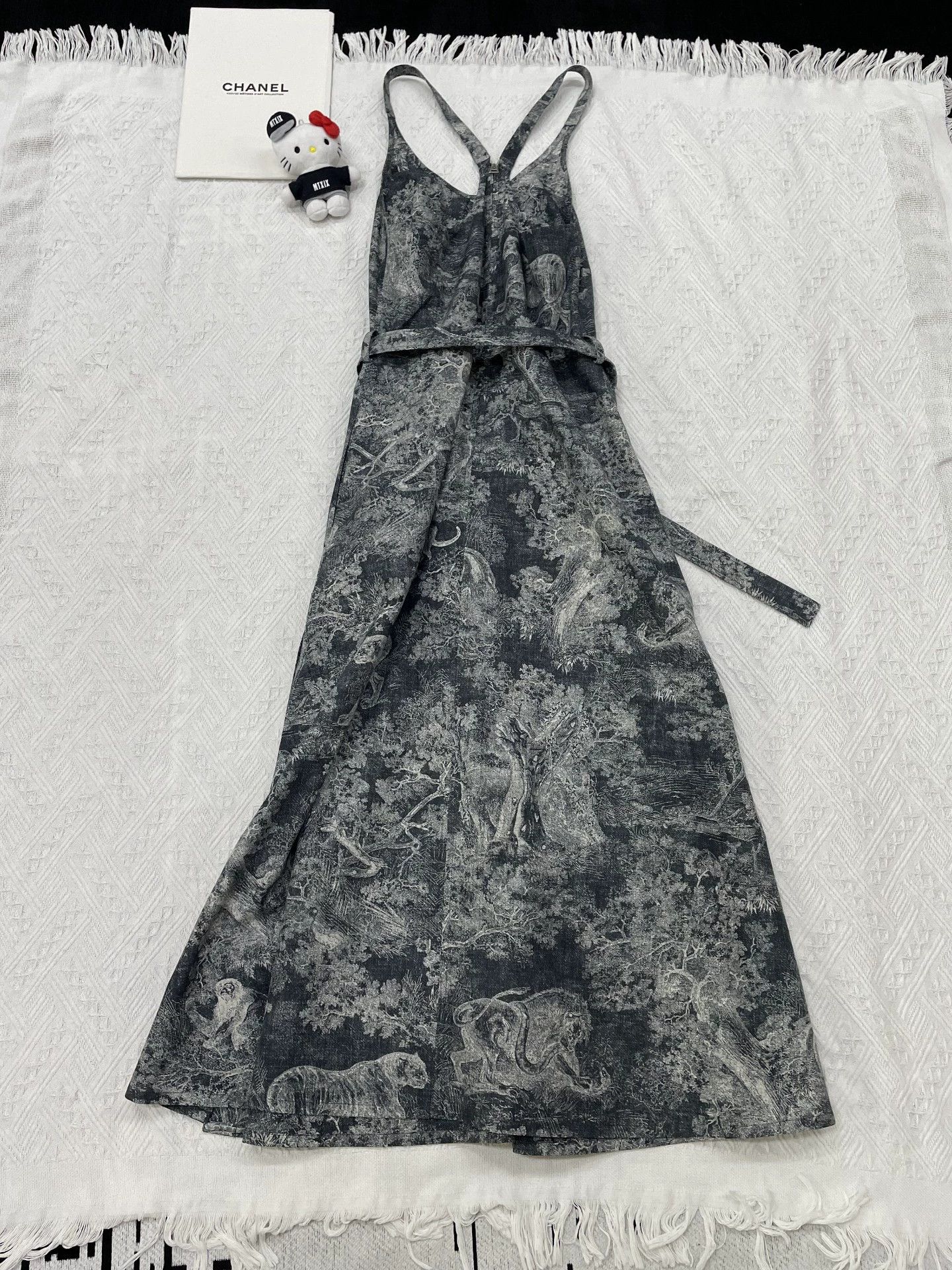 Dior Dior Zoo Print Strappy Cami Maxi Dress FR34 Size XS / US 0-2 / IT 36-38 - 4 Thumbnail