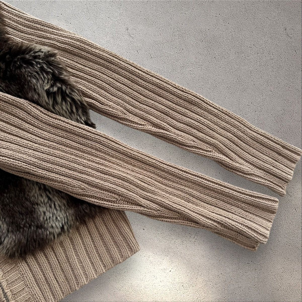If Six Was Nine × Japanese Brand JAPANESE STYLE VINTAGE FAUX FUR KNIT SWEATER Size M / US 6-8 / IT 42-44 - 7 Thumbnail
