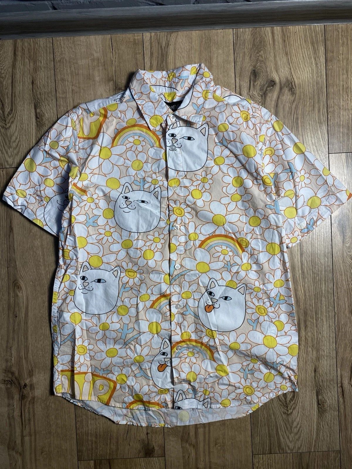 RIPNDIP RipNDip Short Sleeve Button Up Cotton Shirt Mens Size US M / EU 48-50 / 2 - 1 Thumbnail