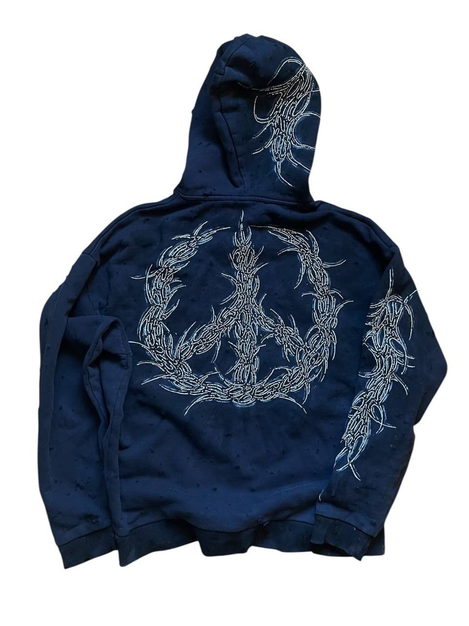 Affliction distressed neotribal cyber vibe hoodie Size US L / EU 52-54 / 3 - 2 Thumbnail