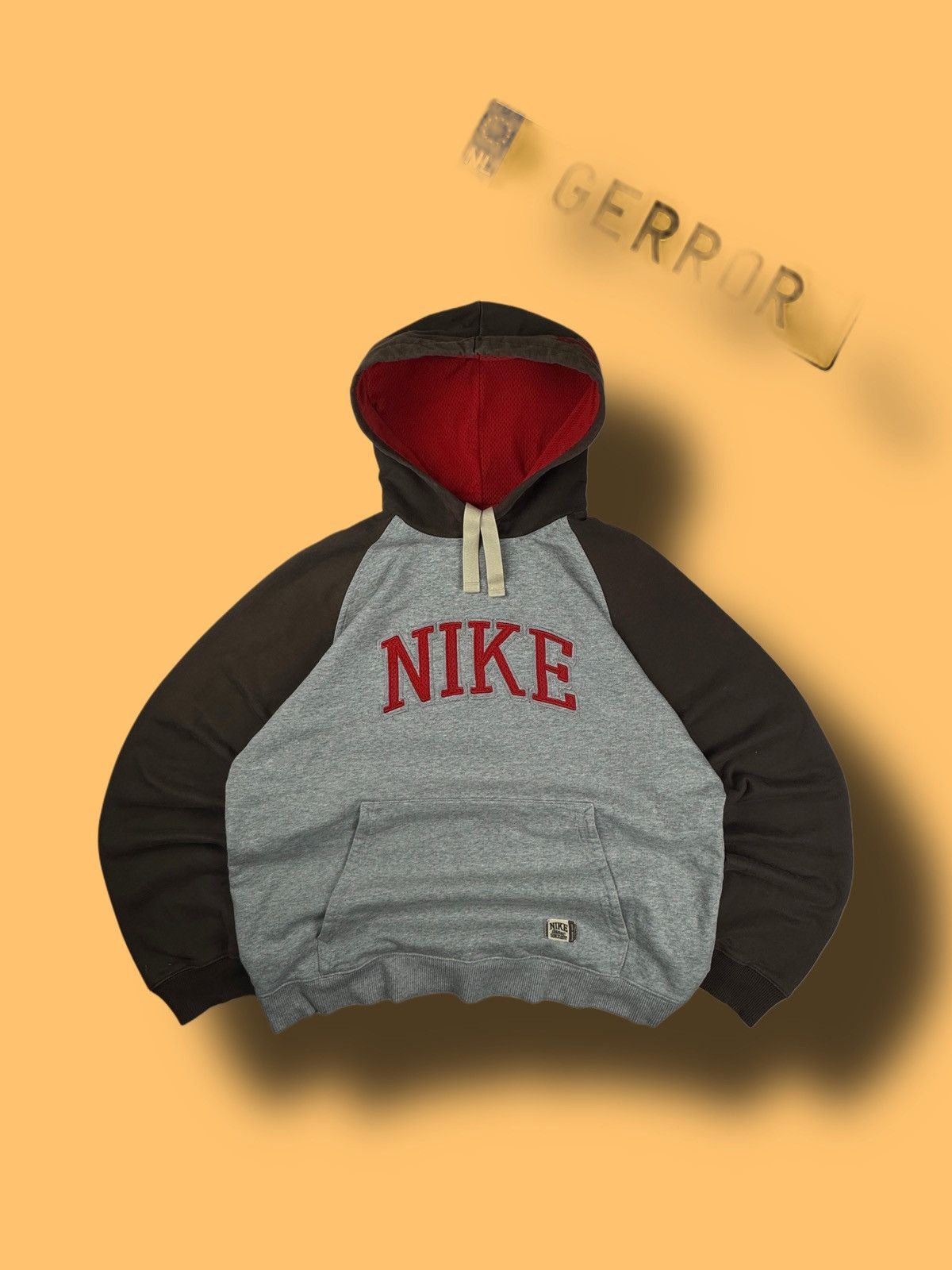 Nike × Vintage NIKE VINTAGE CENTER LOGO OVERSIZE BOXY HOODIE Size US L / EU 52-54 / 3 - 1 Thumbnail