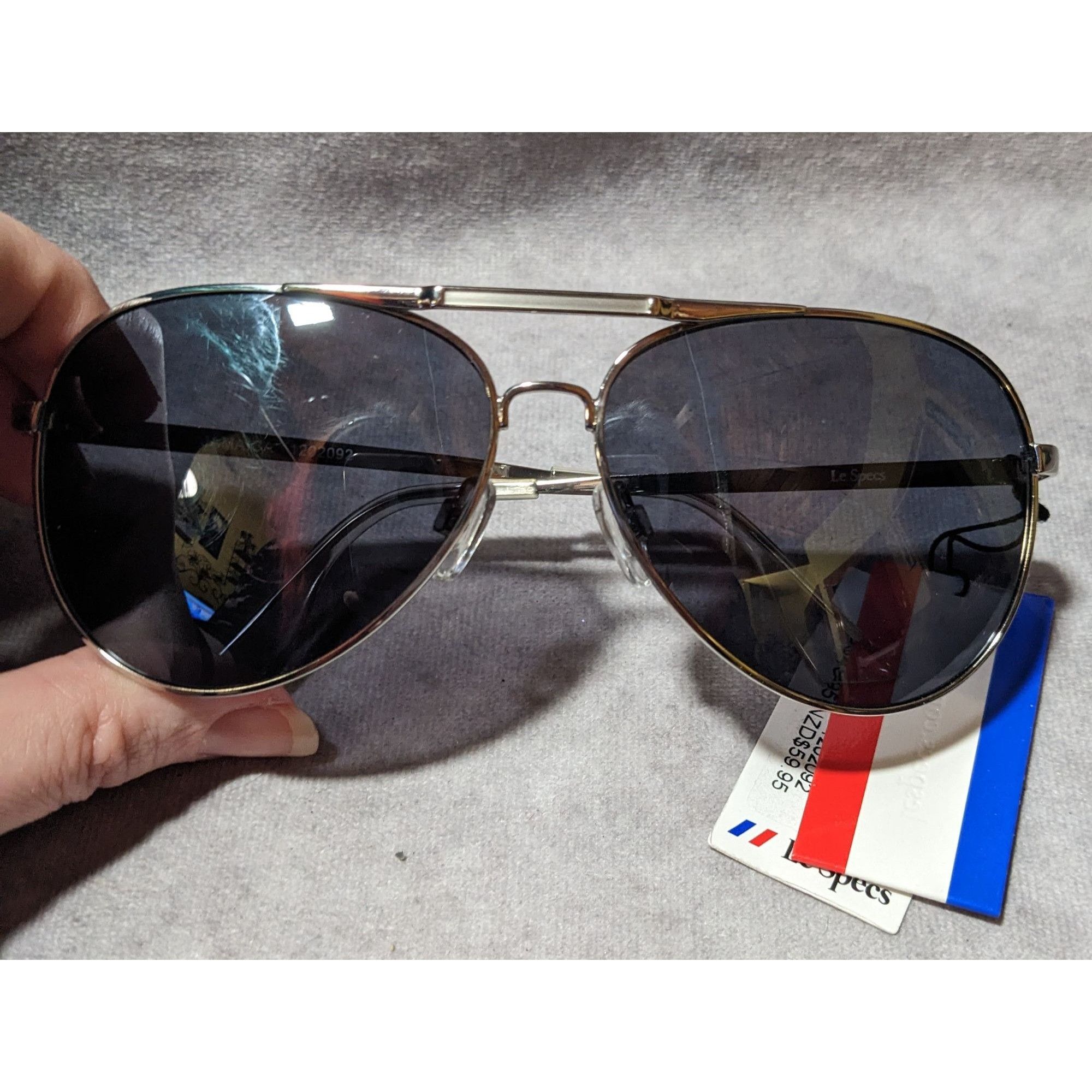 Le Specs Le Specs Jamaica Silver Aviator Sunglasses Grailed