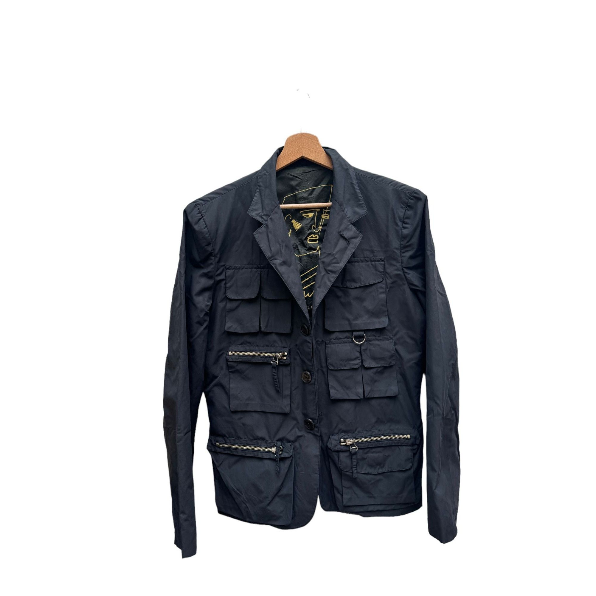 image of Jean Paul Gaultier Vintage 1990S Tactictal Black Jacket, Men's (Size Small)