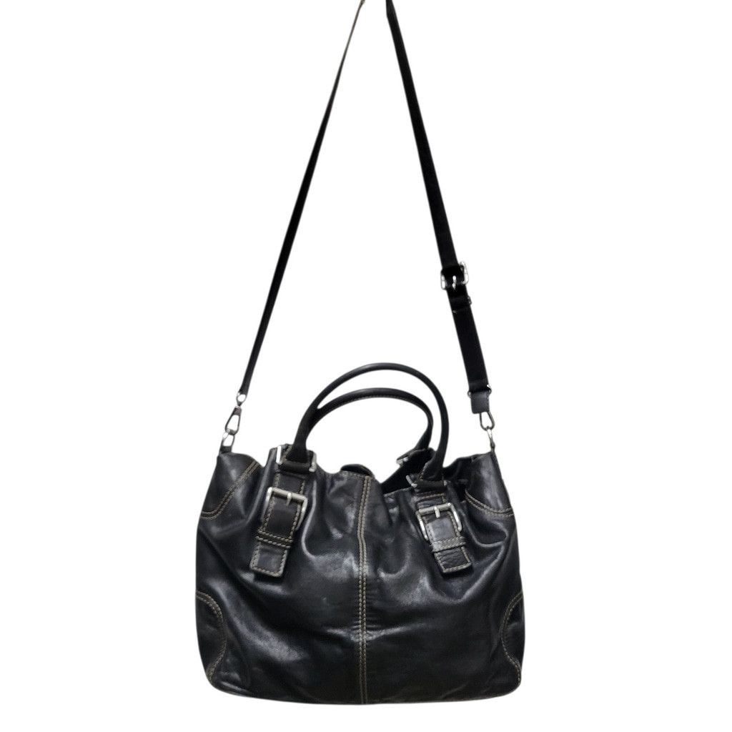 Michael Kors Michael Kors Women's Drawstring Black Shoulder Satchel Bag Size ONE SIZE - 4 Thumbnail