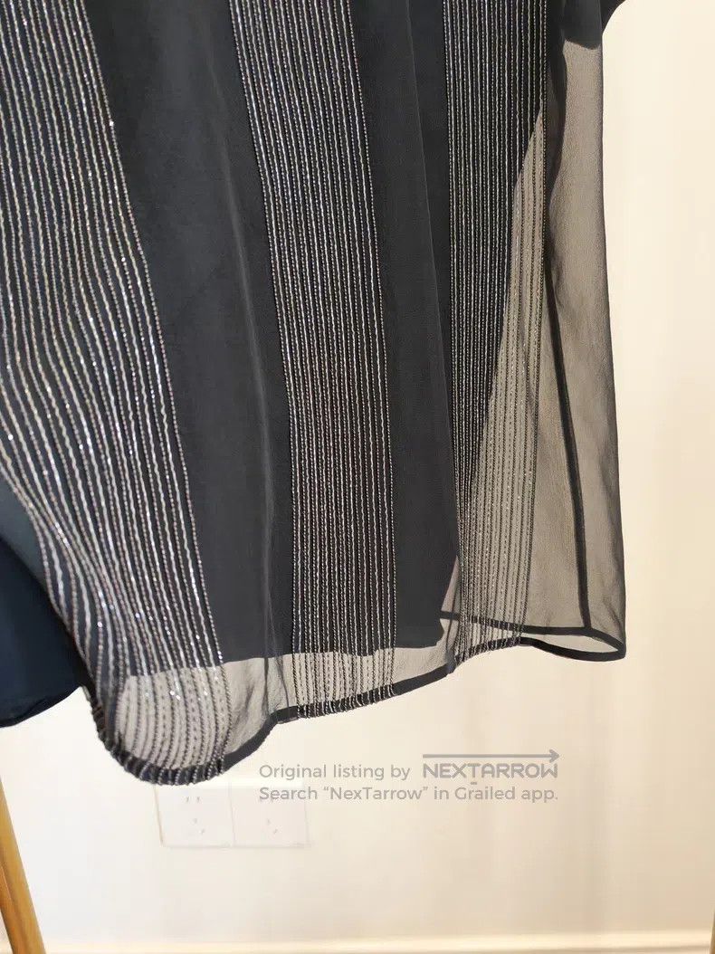 Brunello Cucinelli Brunello Cucinelli Double-Layer Silk Top Size XS / US 0-2 / IT 36-38 - 5 Thumbnail