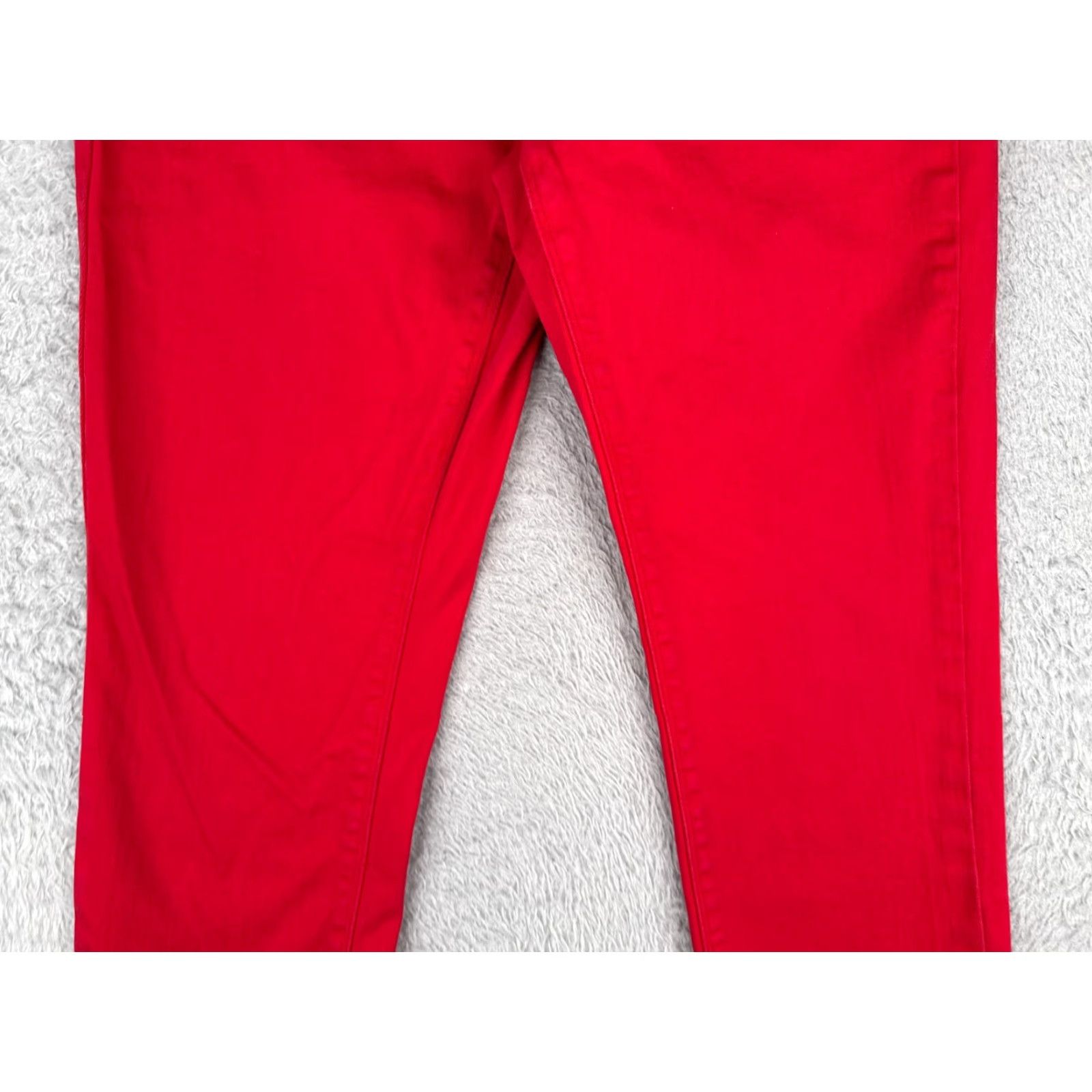 White House Black Market White House Black Market Jeans Women 6 Red Slim Crop Straight Leg 30x23 Size 28" / US 6 / IT 42 - 3 Thumbnail