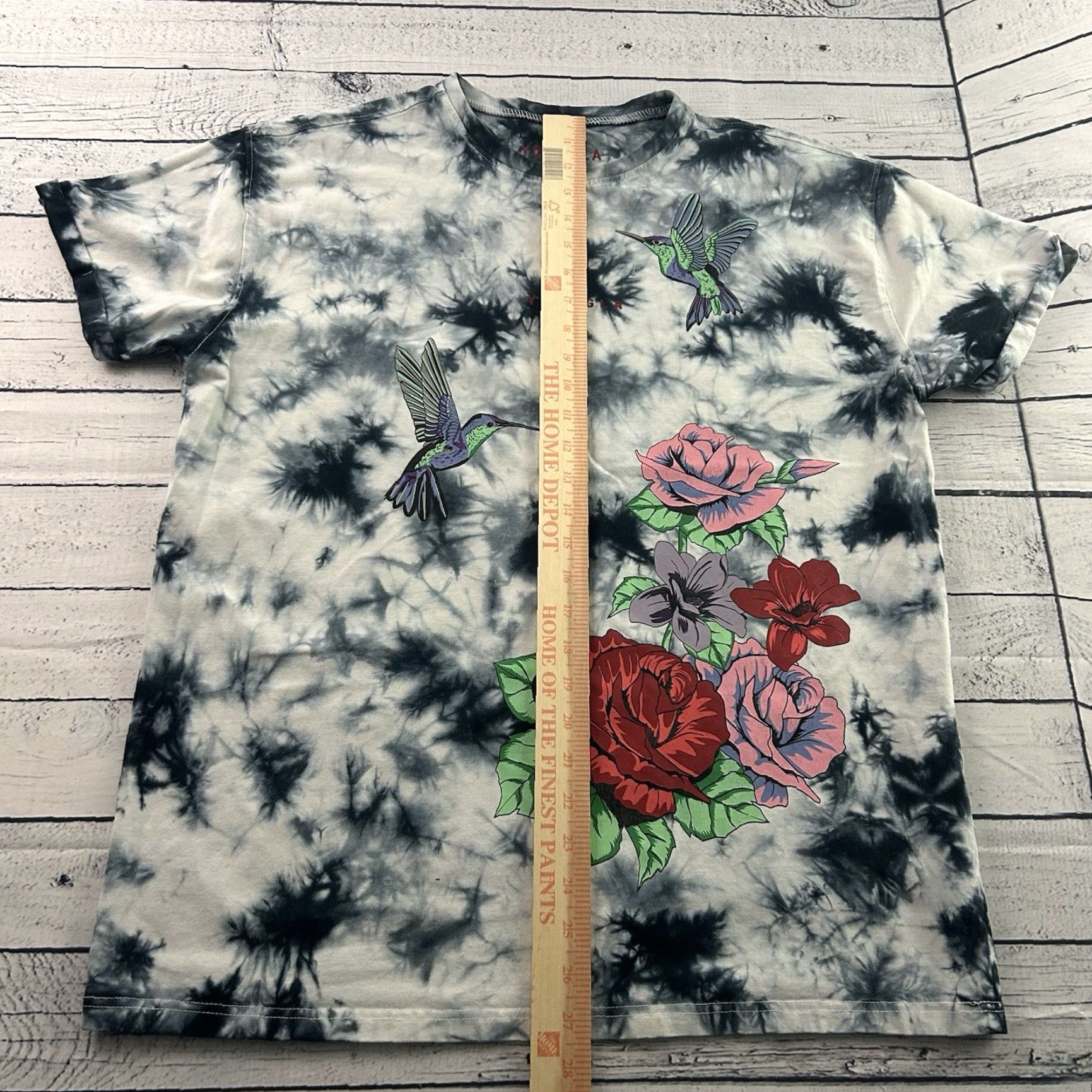 YoungLA Young LA Pigment Dyed Hummingbird Short Sleeve T Shirt Men S Blue White Multicolor 90s Colorful Mens Size US S / EU 44-46 / 1 - 3 Thumbnail