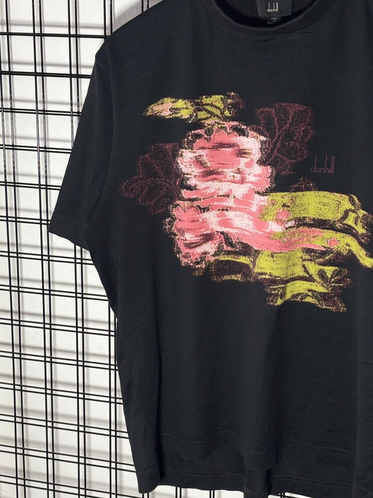 Diesel black Dunhill men's t-shirt featuring a stylized floral . Size US M / EU 48-50 / 2 - 2 Thumbnail