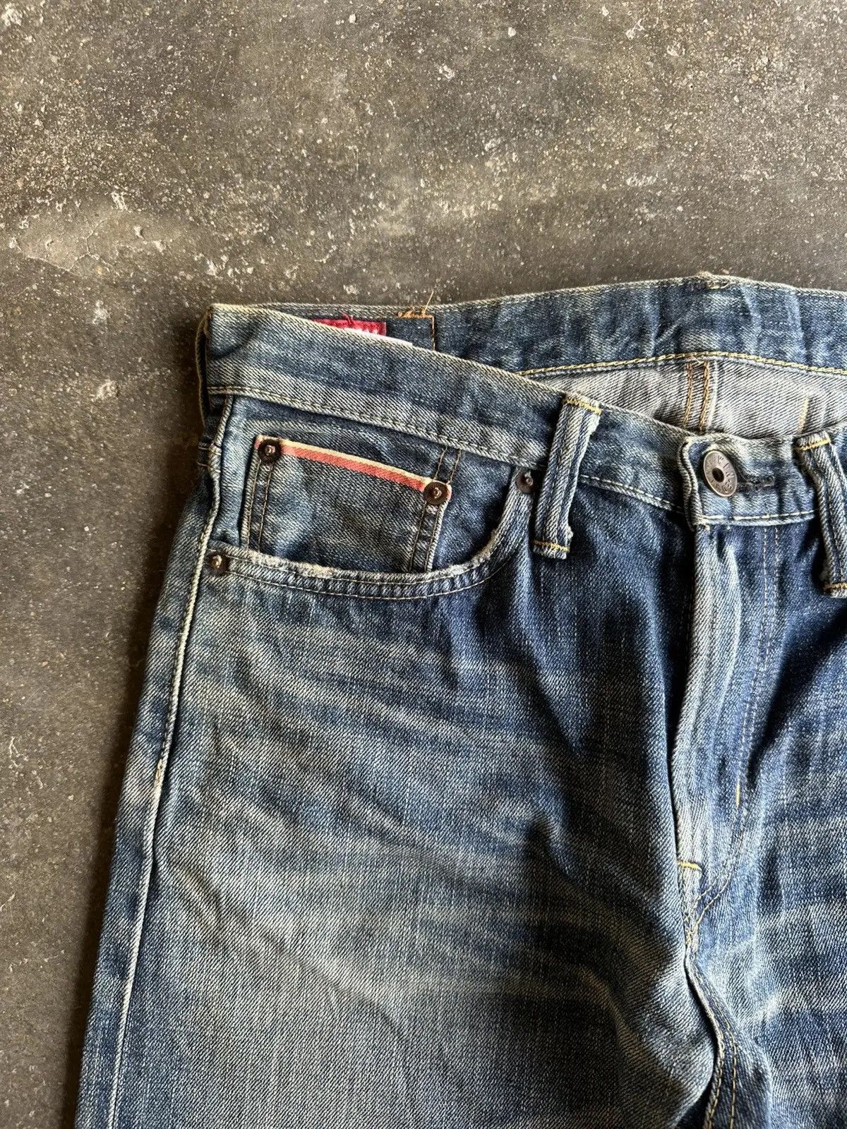 Vintage SEND OFFER🍁VINTAGE EDWIN JEANS REDLINE/SELVEDGE DENIM PANTS Size US 30 / EU 46 - 4 Thumbnail