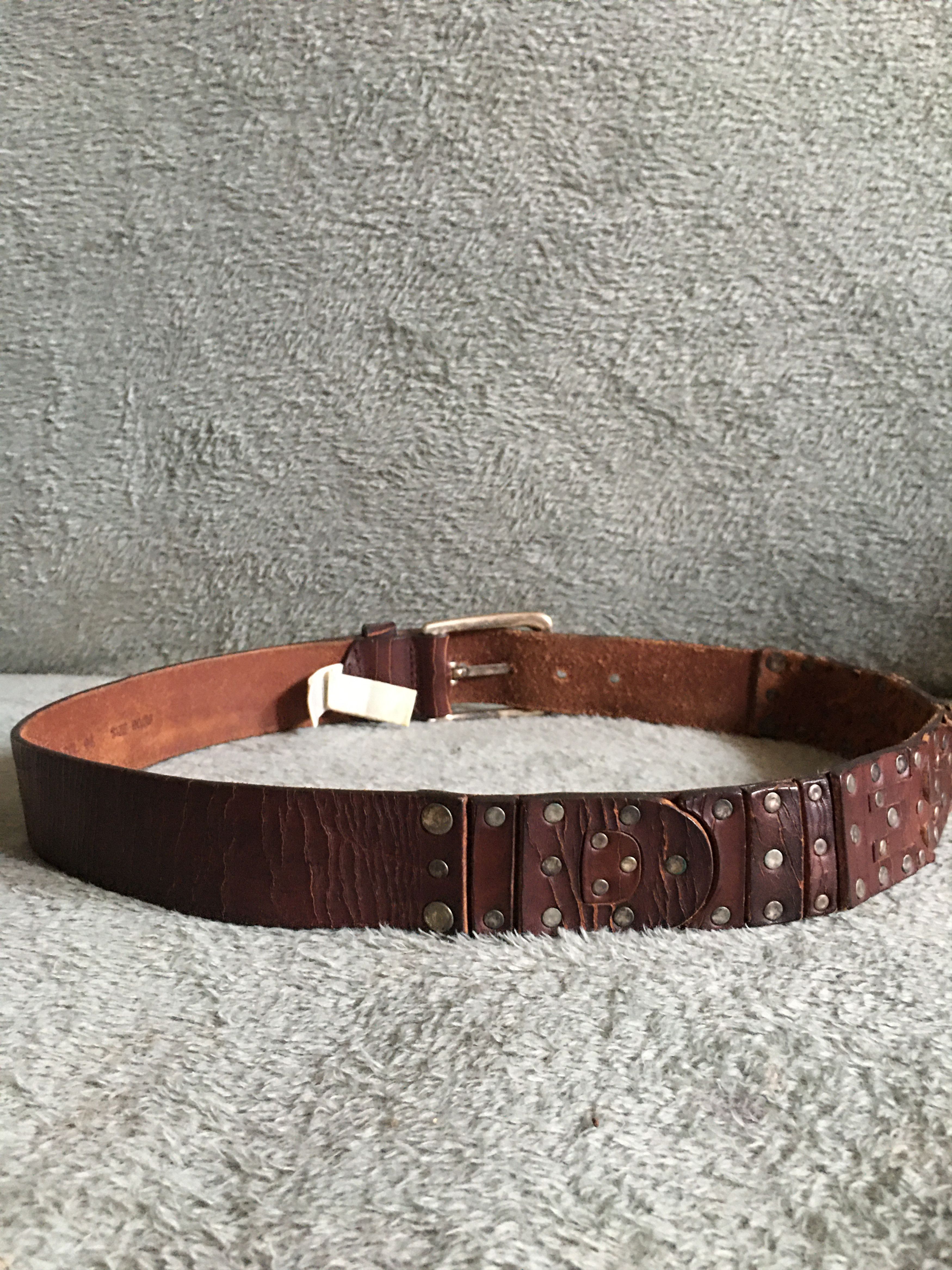 Diesel DIESEL Men's Belt Leather Studded Vintage US Size 90 Size 36 - 5 Thumbnail