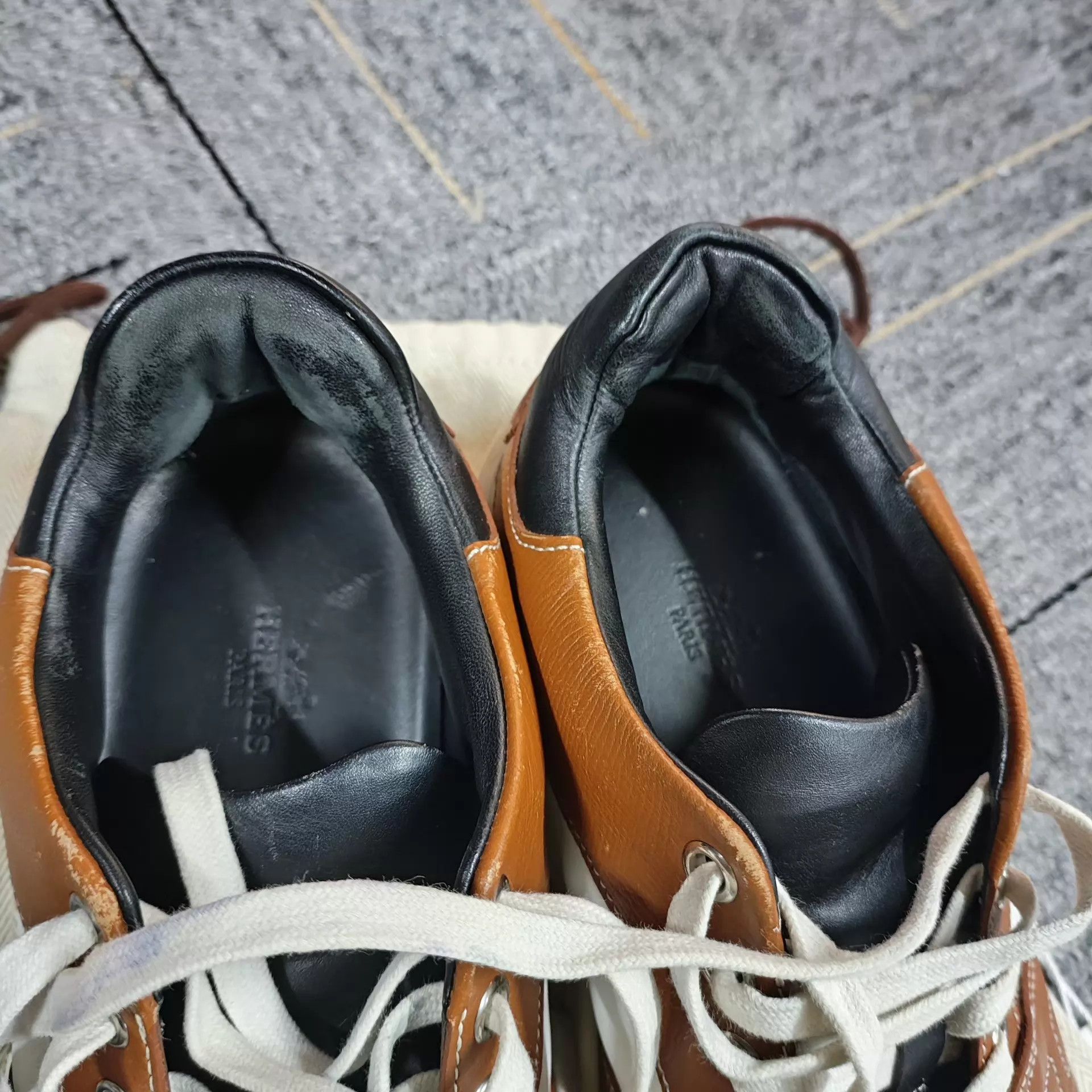 Hermes Hermès Brown Leather Sneaker 40 Size US 7 / EU 40 - 3 Thumbnail