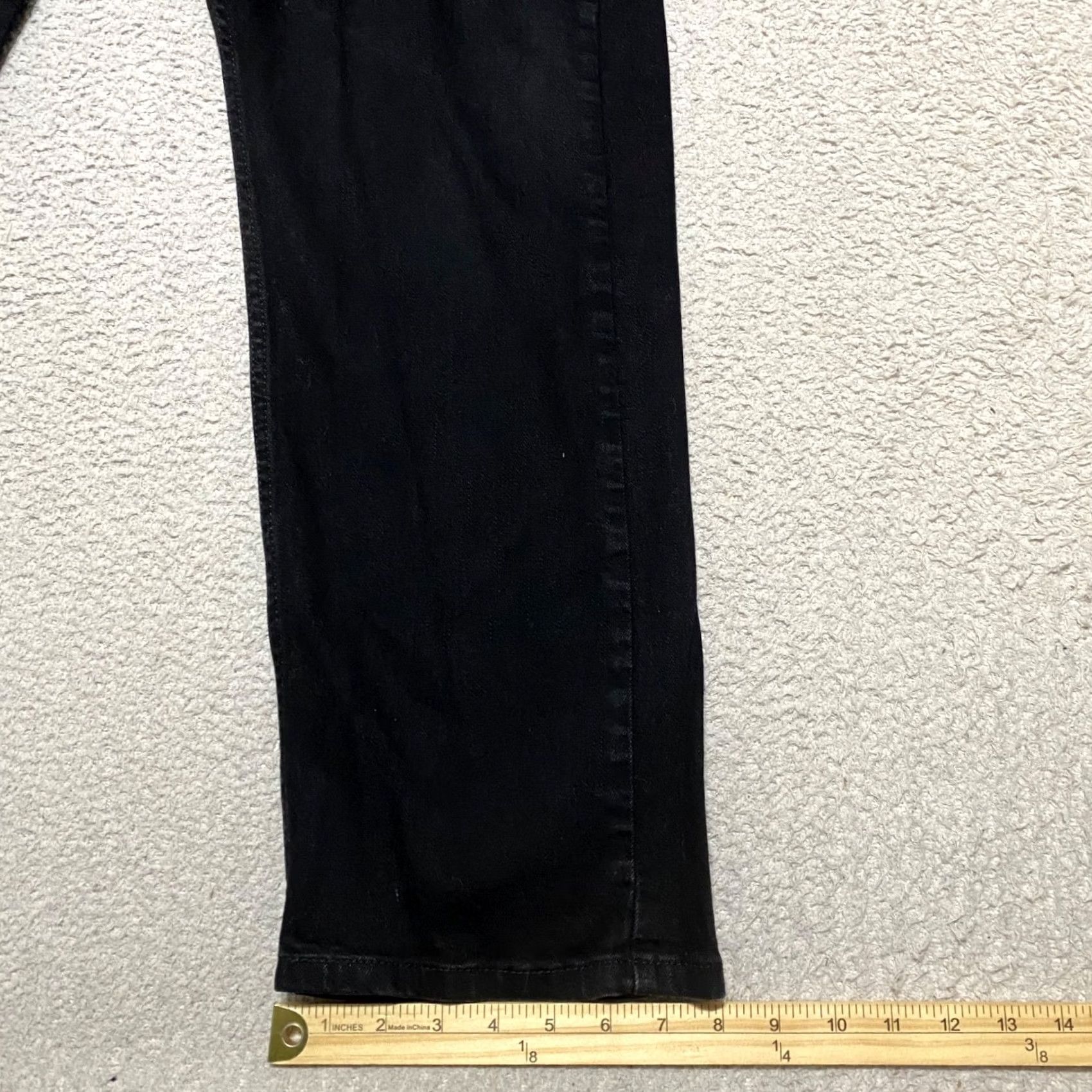 Levi's Levi's 505 Jeans Mens 40x30 Black Dark Wash Straight Regular Fit Denim Size US 40 / EU 56 - 5 Thumbnail