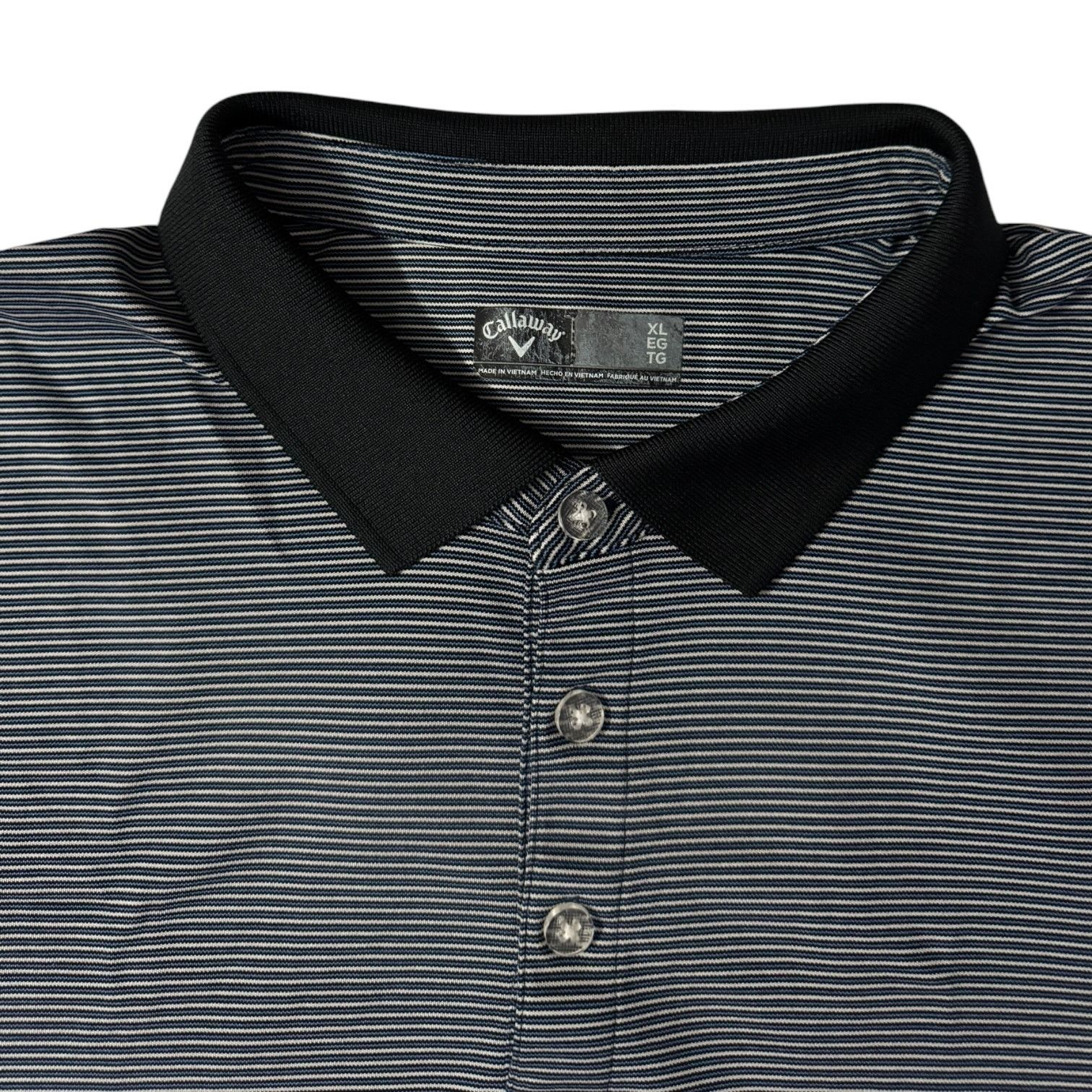 Other Calloway Breathable Golf Polo Shirt Blue White Striped XL Size US XL / EU 56 / 4 - 2 Thumbnail