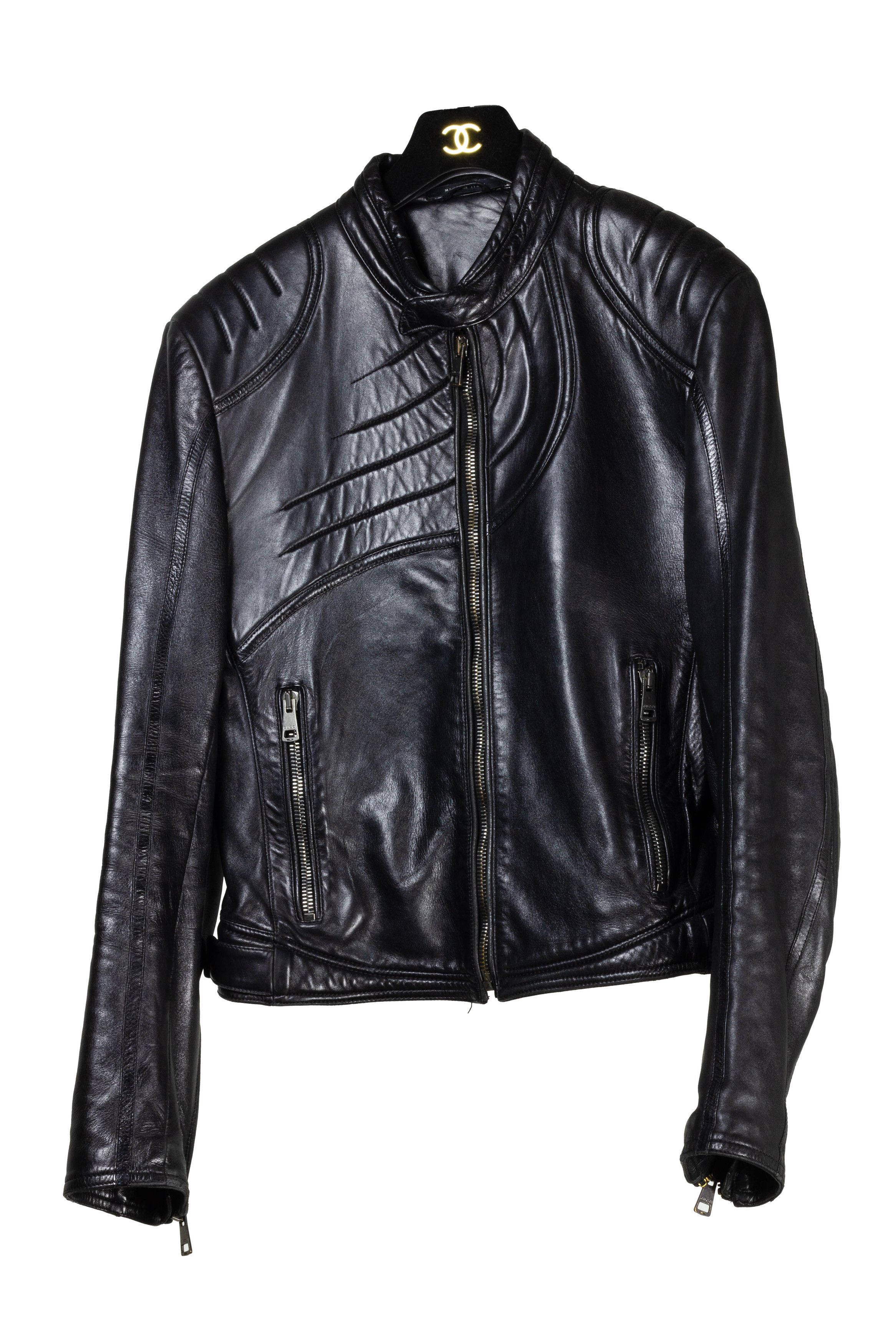Gucci × Tom Ford AW00 GUCCI BY TOM FORD SPIRAL LEATHER BIKER