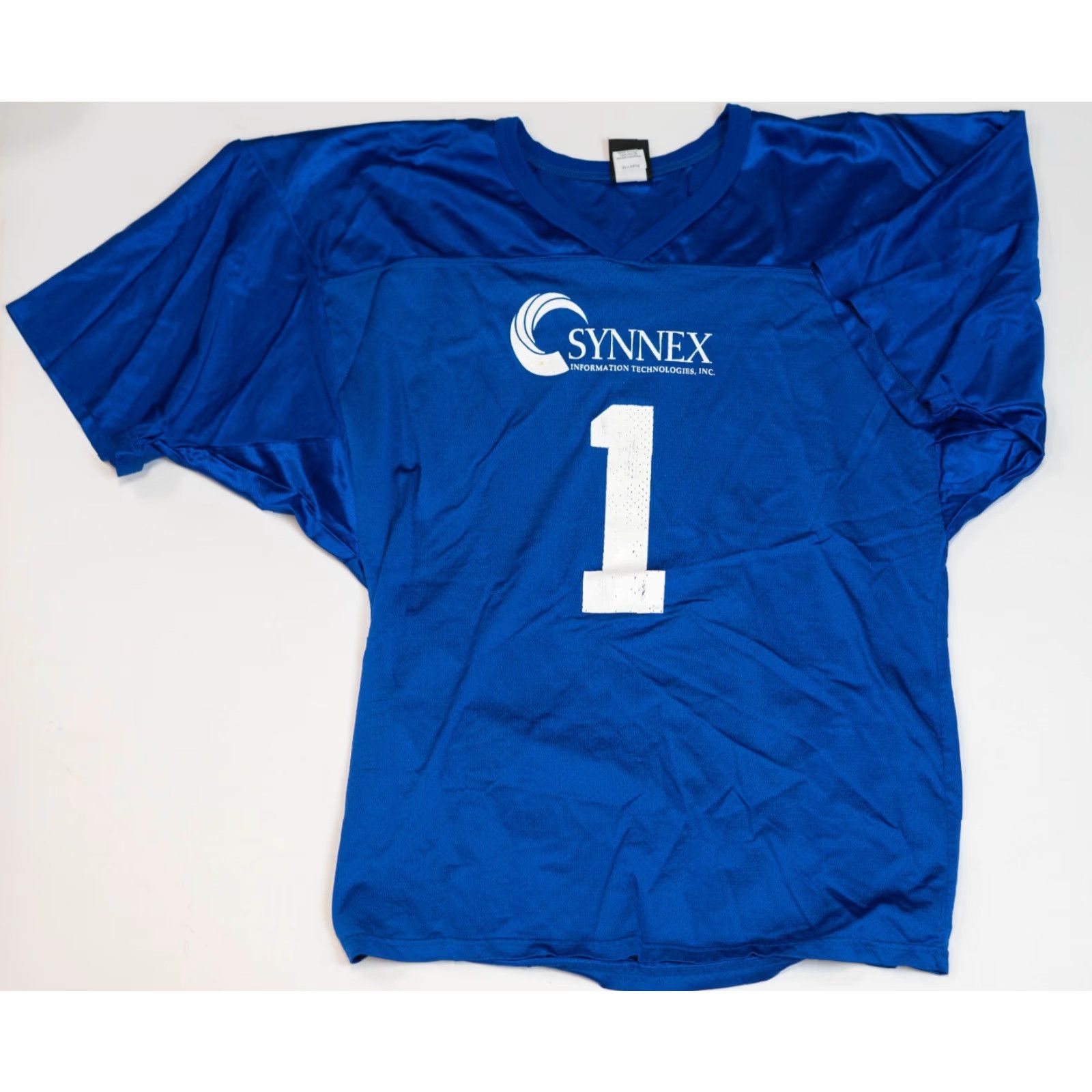Wilson VINTAGE Wilson IBM Computer Football Jersey Men 2XL Blue Promo Made USA T-Shirt Football USA 90s Men Size US XXL / EU 58 / 5 - 6 Thumbnail