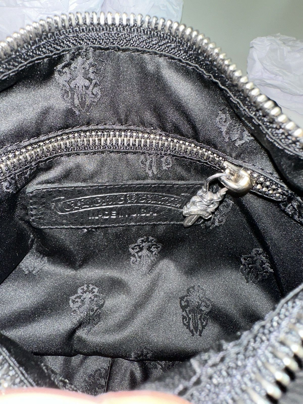 Chrome Hearts Chrome Hearts Black Leather Chicken Nugget Bag (Small) Size ONE SIZE - 9 Thumbnail