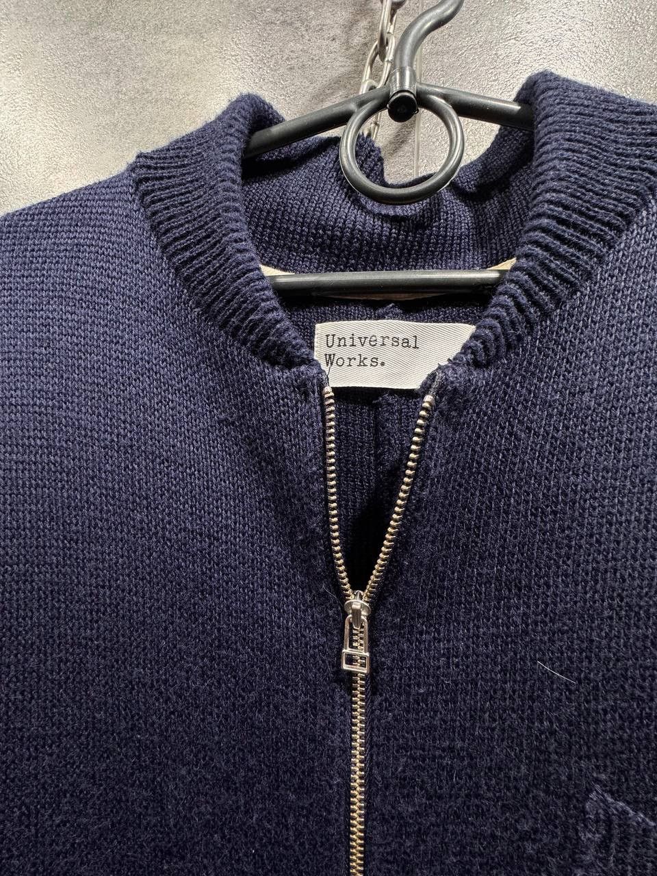 Universal Works Universal Works Zip Knit Cardigan Navy Wool Men’s Sweater Size US S / EU 44-46 / 1 - 2 Thumbnail