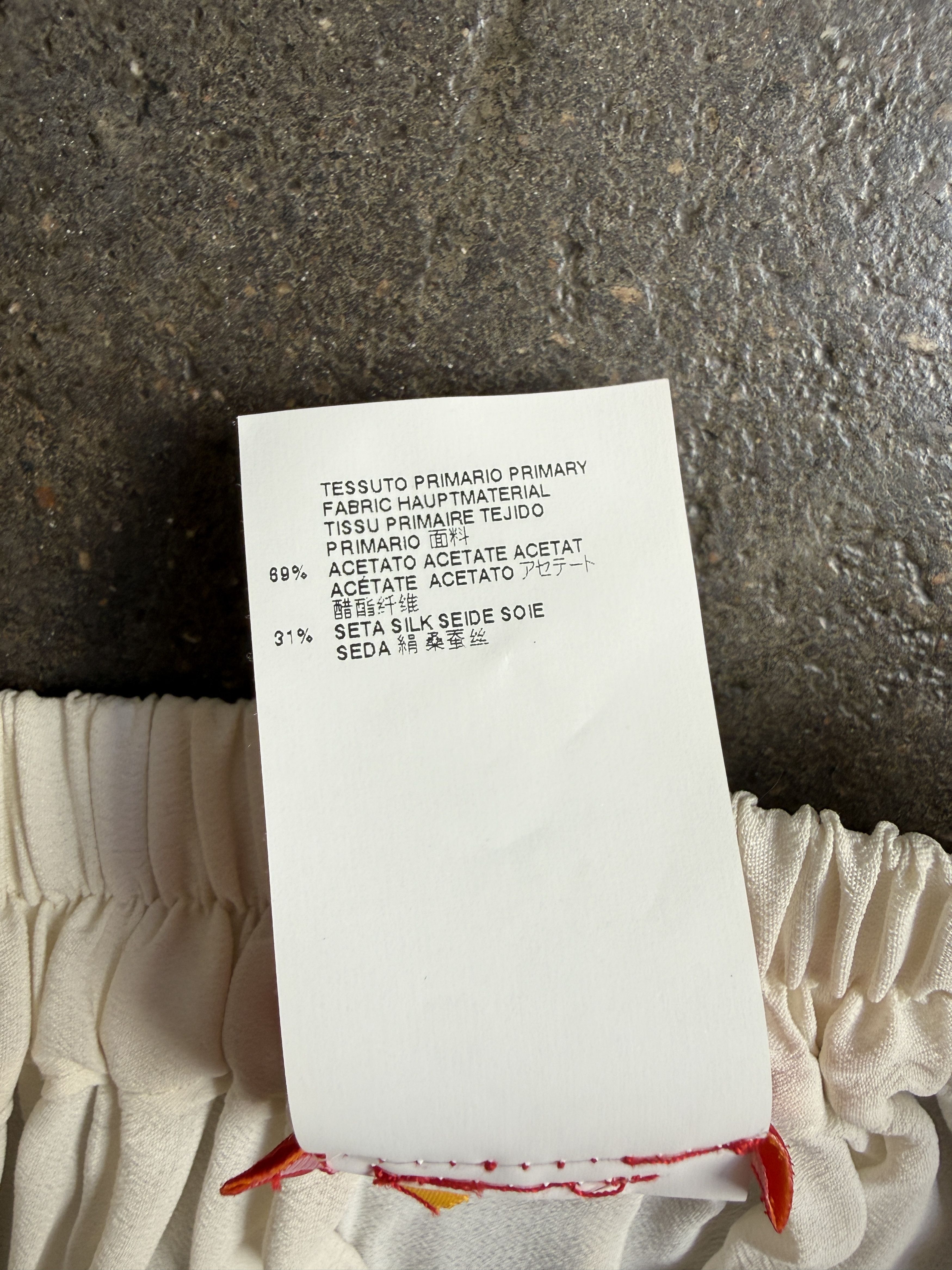 Vivienne Westwood 900$+ Red Label 2015 White Silk Blend Flowy Skirt Size 30" / US 8 / IT 44 - 5 Thumbnail