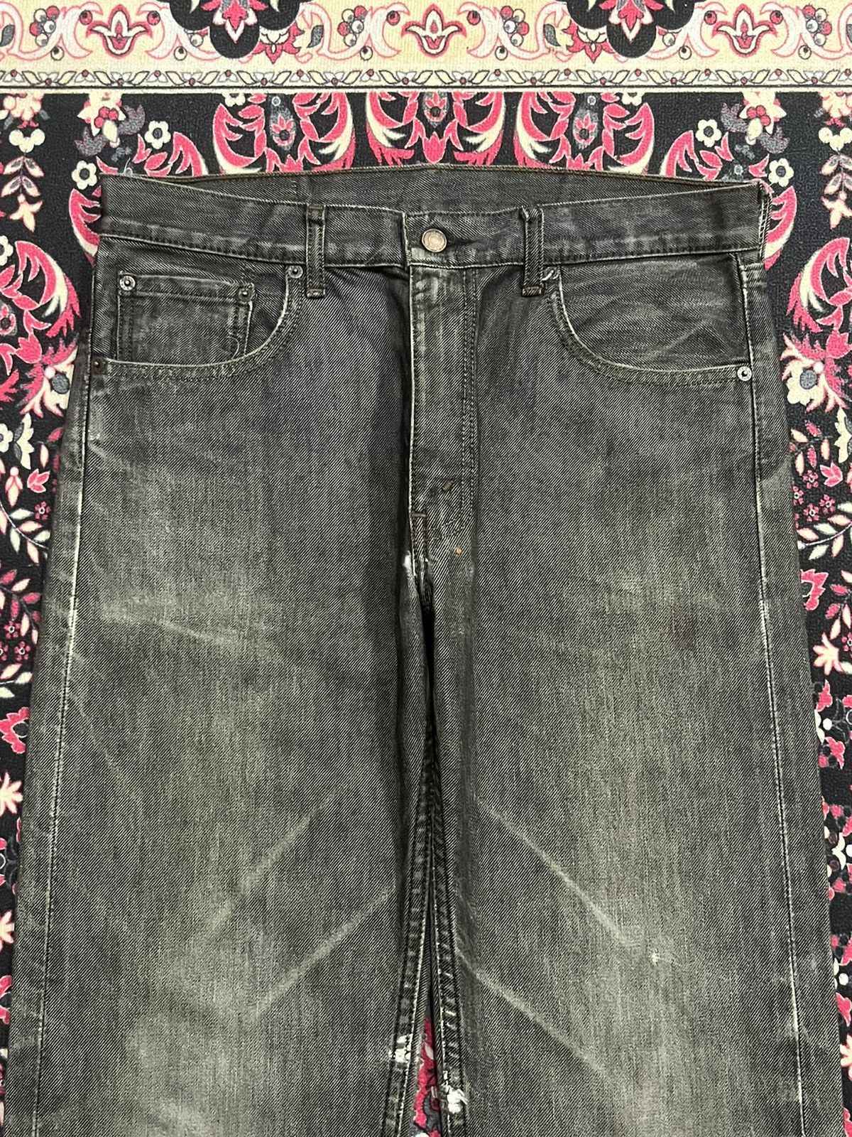 Levi's ⚡️Distressed⚡️Vintage Levi’s 503 Mud Washed Frayed Leg Jeans Size US 34 / EU 50 - 4 Thumbnail