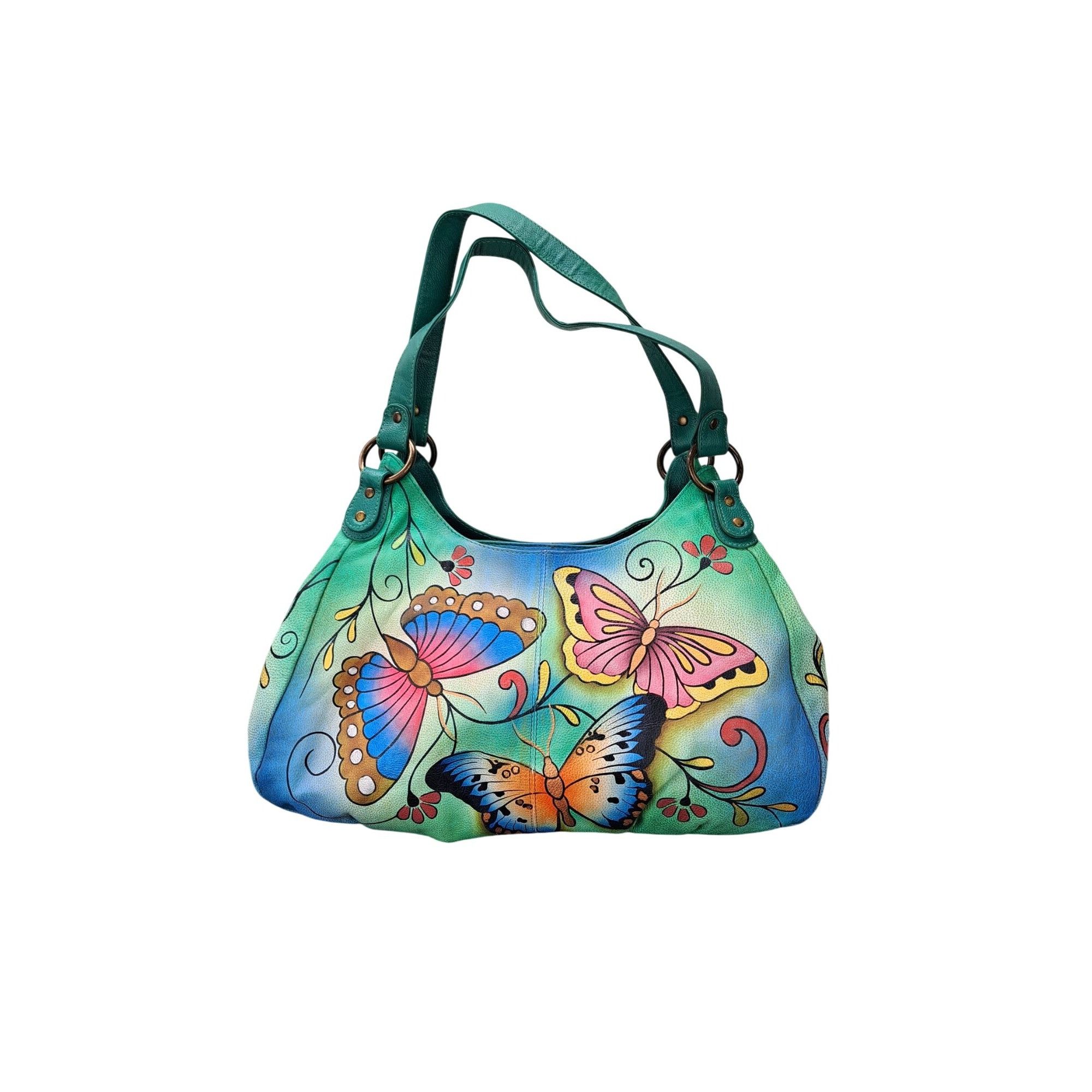 Other Anuschka Purse Leather Shoulder Bag Large Satchel Hobo Size ONE SIZE - 2 Thumbnail