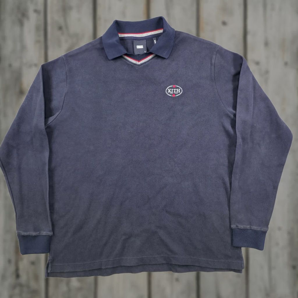 トップス Kith Keyon Crochet Pullover Blue(M) Kith Kith Short Sleeve Keyon Crochet Pullover sz M BRAND NEW Blue