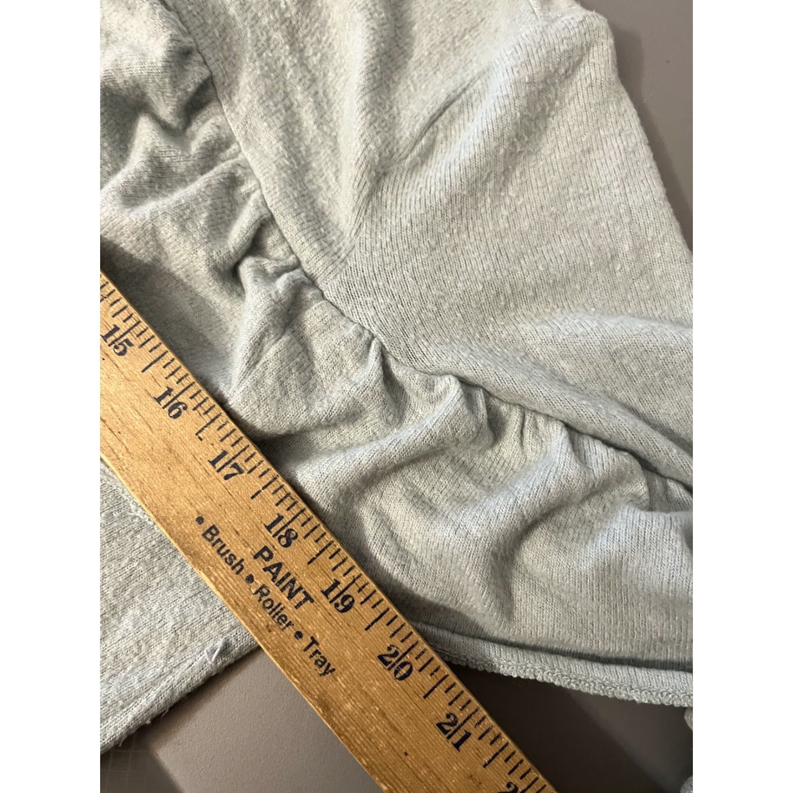 Vintage VINTAGE Simply Vera Vera Wang Gray Ruffle Top Shirt M Long Sleeve Women Bohemian Classic Love Princess 90s Size M / US 6-8 / IT 42-44 - 5 Thumbnail