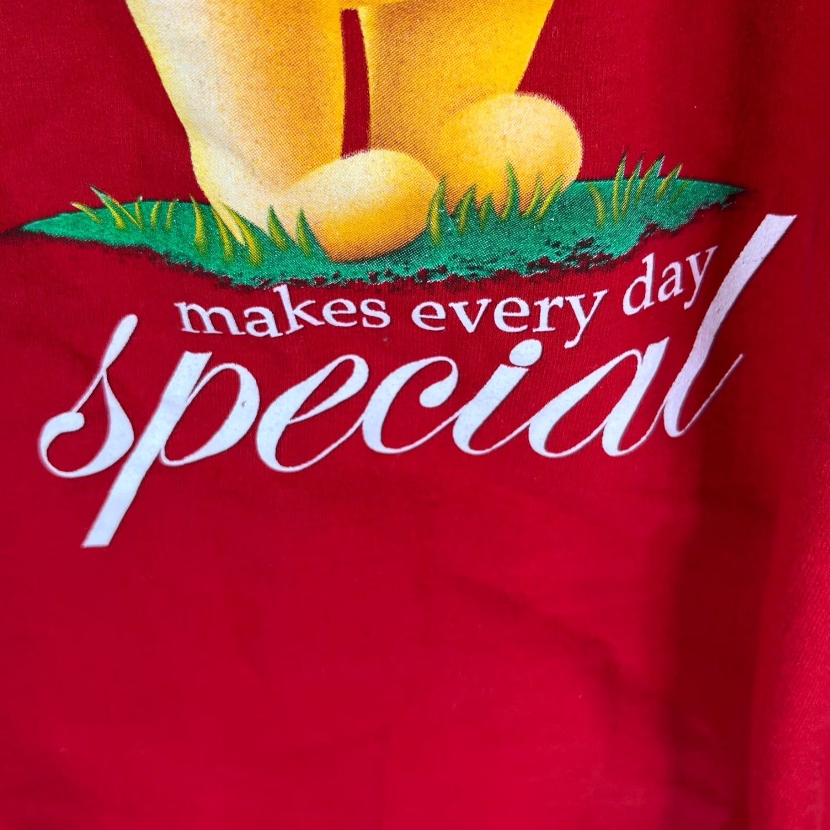 Disney Disney Pooh Bear Mommy Sweatshirt Womens XL Red Embroidered Pullover Long Sleeve Round Neck Raw Hem Size XL / US 12-14 / IT 48-50 - 4 Thumbnail