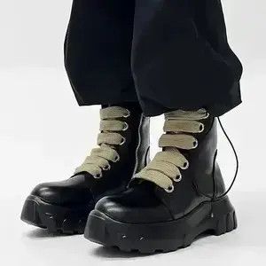 Japanese Brand × Other Platform Casual faux leather boots gothic punk style Size US 10.5 / EU 43-44 - 3 Thumbnail