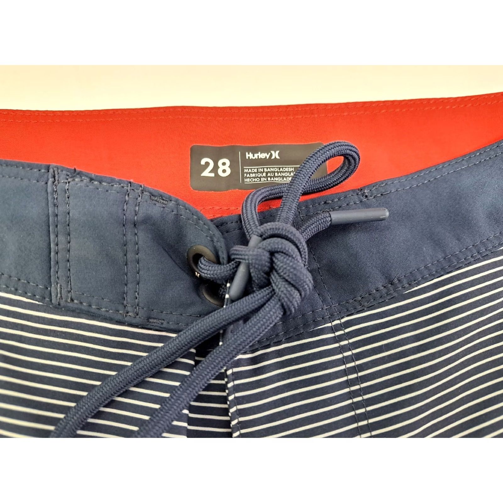 Hurley Hurley Board Shorts Mens Size 28 Surf Red,White,Blue Stars #4291 Size US 28 / EU 44 - 2 Thumbnail