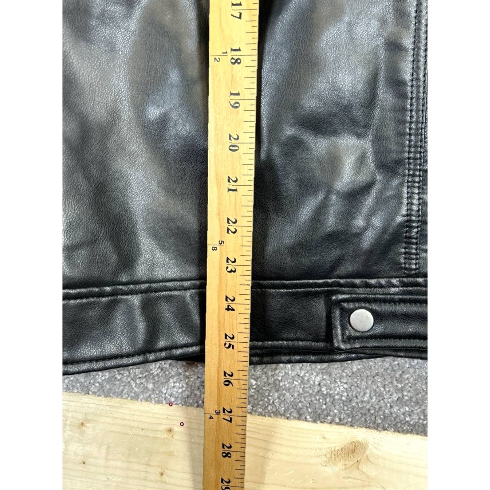 Zara Zara Jacket Womens Small Black Faux Leather Full Zip Size S / US 4 / IT 40 - 8 Thumbnail