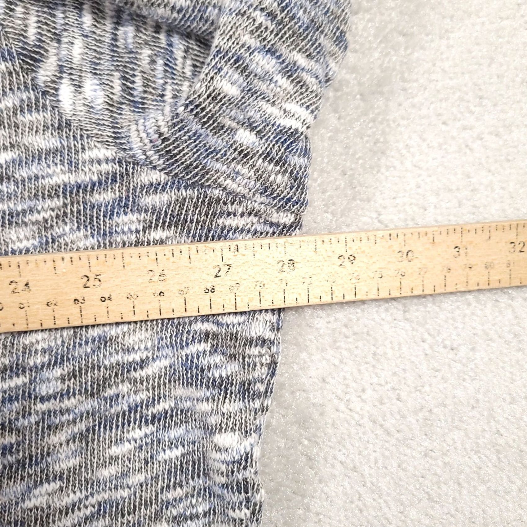 Vintage CJ Banks Sweater Size 2X Blue Black White Cowl Neck Size XXL / US 16-18 / IT 52-54 - 4 Thumbnail