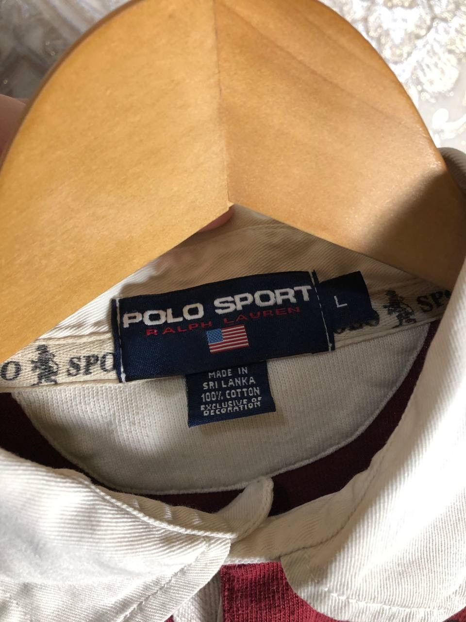 Polo Ralph Lauren VINTAGE POLO SPORT RALPH LAUREN RETRO RUGBY DESIGNER Y2K 90s Size US L / EU 52-54 / 3 - 3 Thumbnail