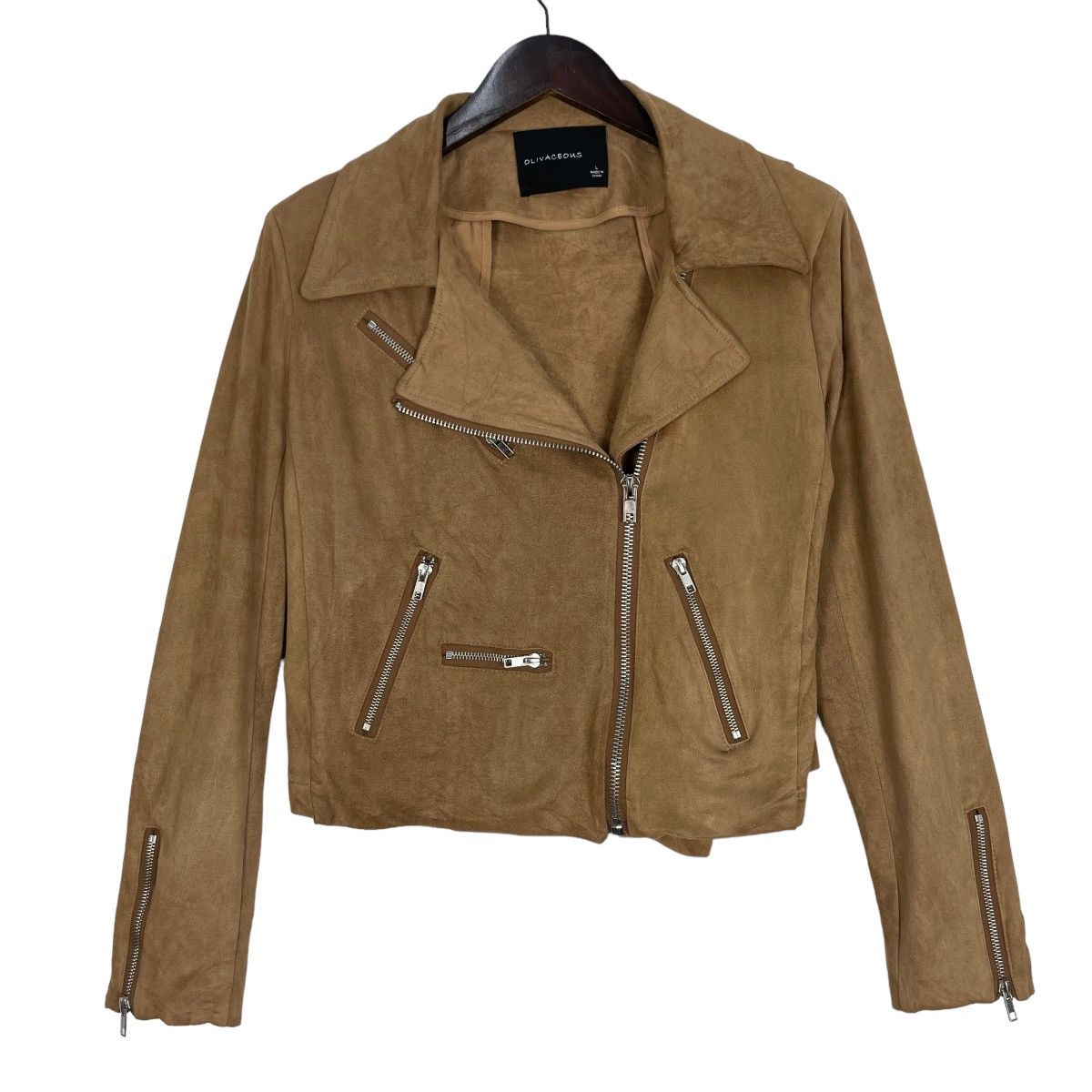 If Six Was Nine Vintage Olivaceous Double Collar Jacket Women Size S / US 4 / IT 40 - 1 Thumbnail
