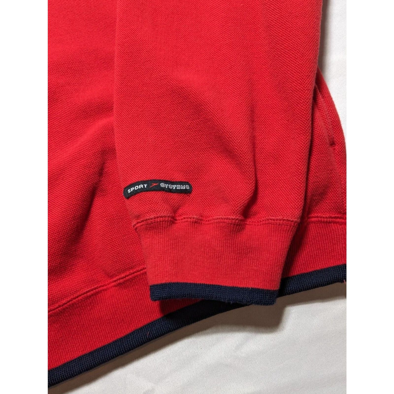 Speedo VINTAGE Speedo SPORT SYSTEMS Men Large Red Cotton Blend 1/4 Zip Pullover Size US L / EU 52-54 / 3 - 7 Thumbnail